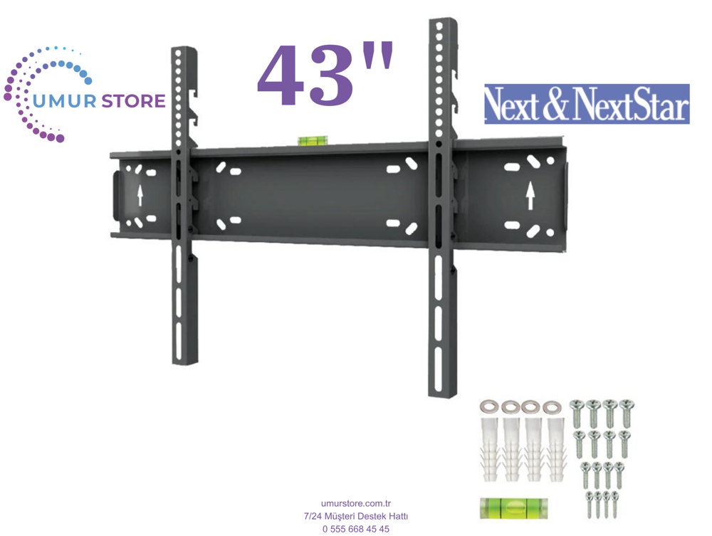 Next YE-43020 43” / 43”- 65” inç Lcd Led Televizyon Sabit Duvar A