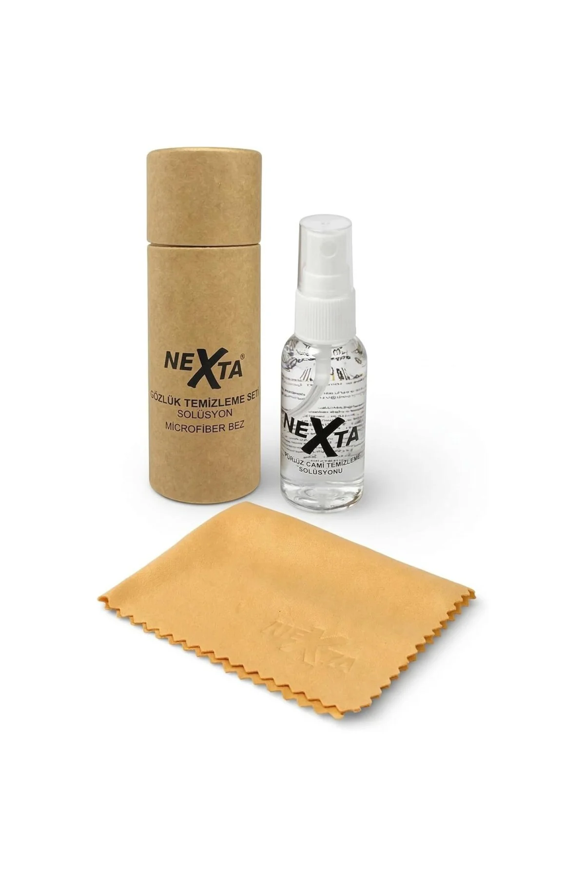 Nexta Gözlük Temizleme Seti - 30 ml Sprey, A Kalite Mikrofiber Be