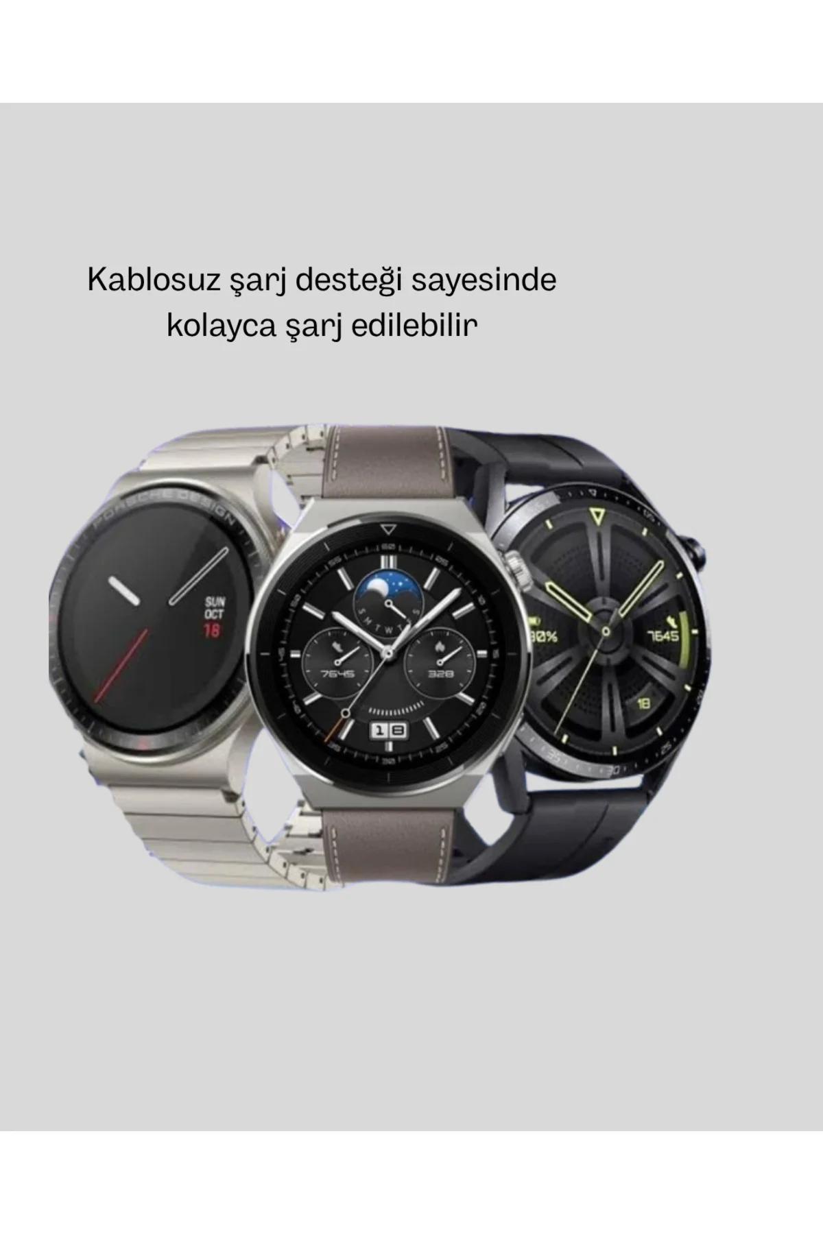 NFC Destekli Akıllı Saat – Kablosuz Şarj & Sesli Arama Özelliği