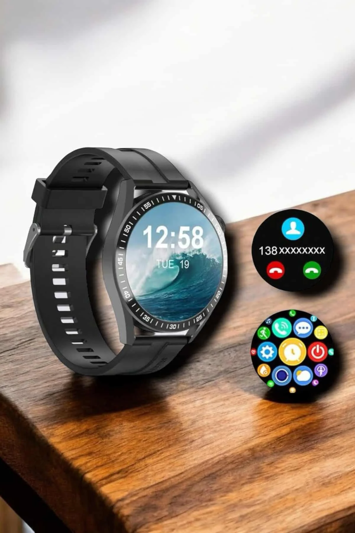 NFC ve Kablosuz Şarjlı Akıllı Saat EKG, Nabız & Spor Modları ile 