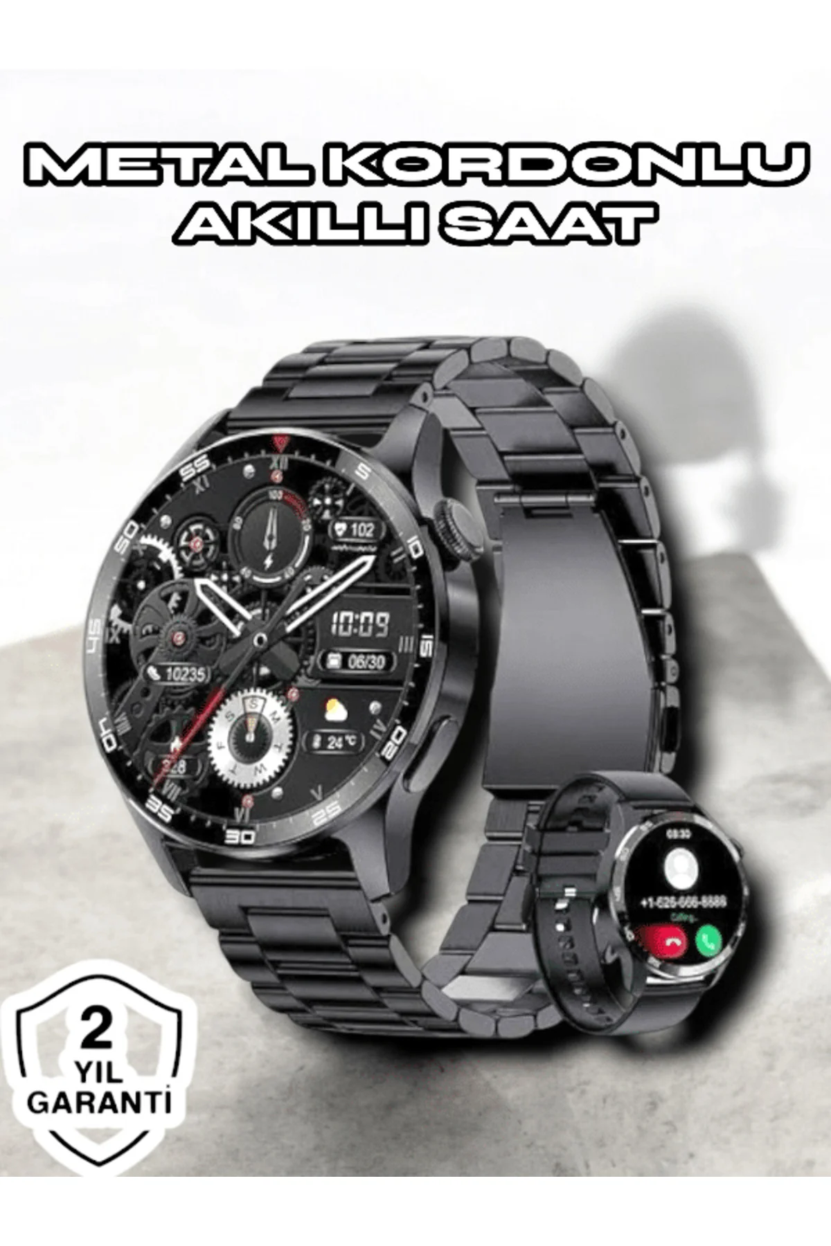 NFC ve Kablosuz Şarjlı Akıllı Saat EKG, Nabız & Spor Modları ile 