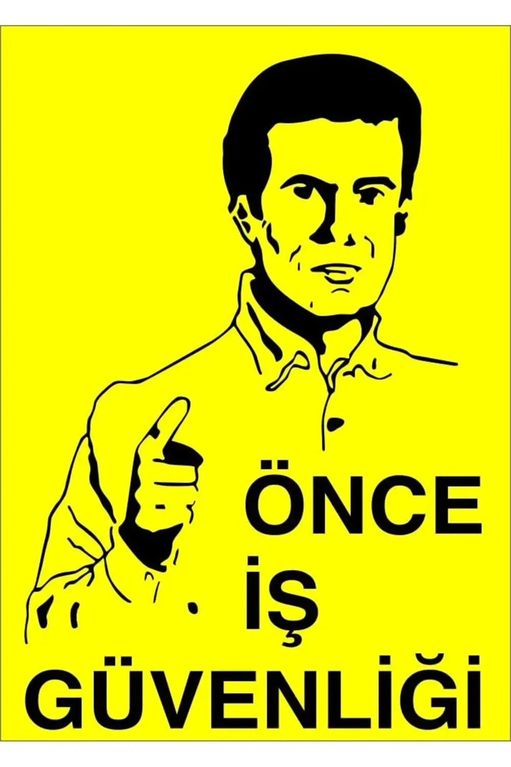 nffashopm LR-IS006 Önce İş Güvenliği PVC Uyarı Levhası storestarx