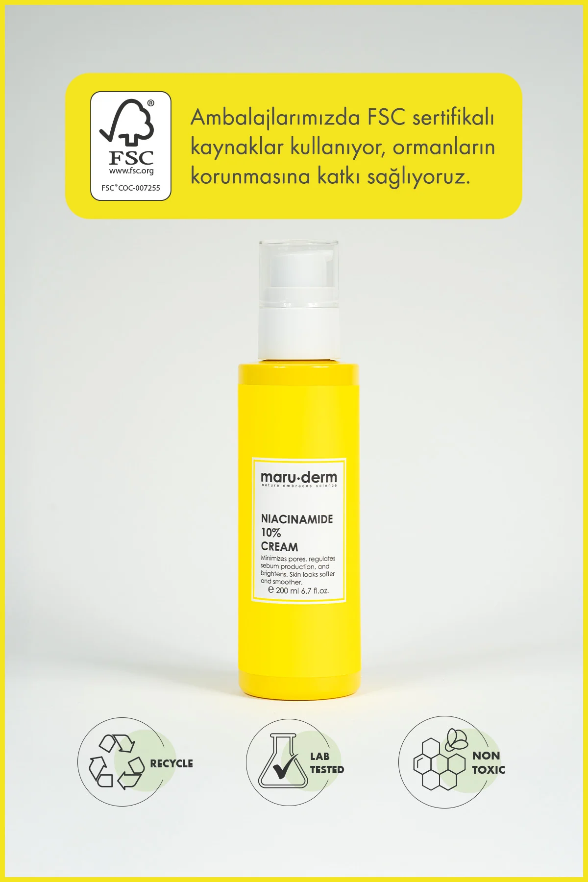 Niacinamide %10 Leke Karşıtı Ve Gözenek Sıkılaştırıcı Krem 200 ML