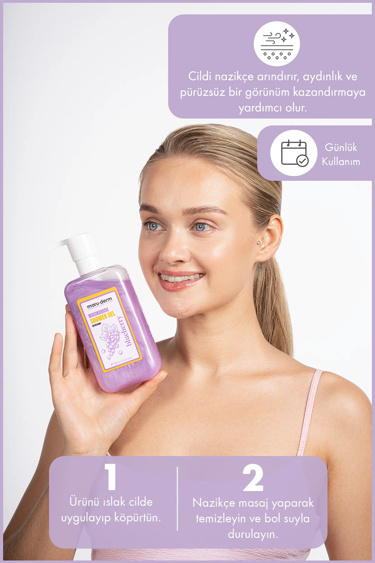 Niasinamid Duş Jeli 400 ML – Sıkılaştırıcı & Renk Eşitleyici Fera