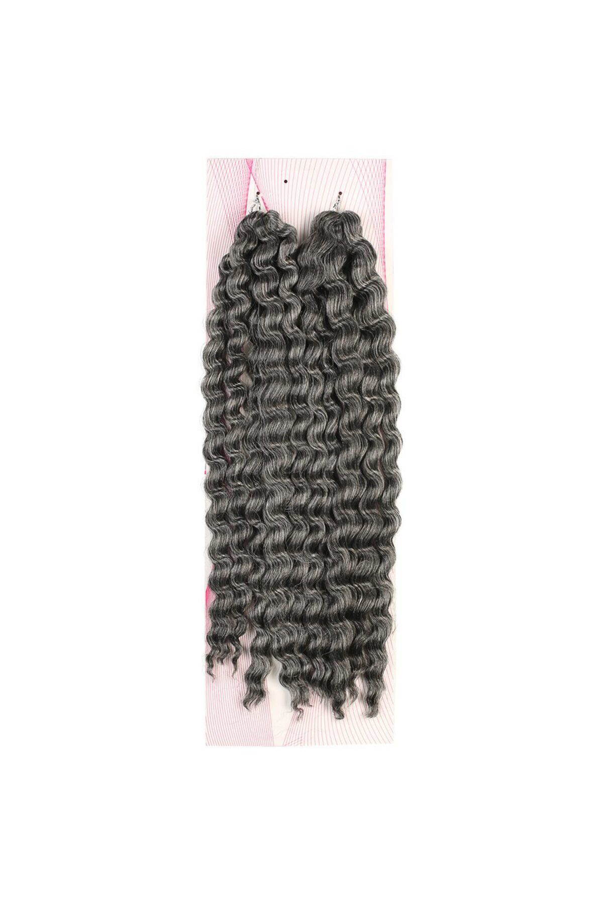 Fantaziatölyesi Nice Bulk Afro Su Dalgası Saç / Gri