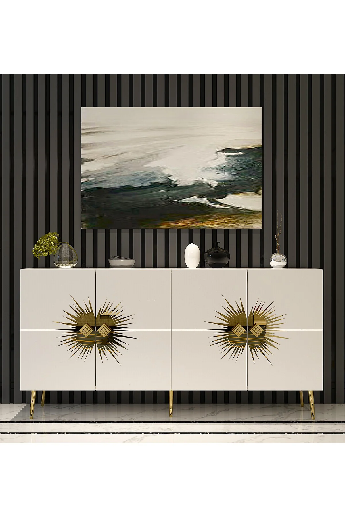 NİDACT (KB150) KONSOL BEYAZ-ALTIN