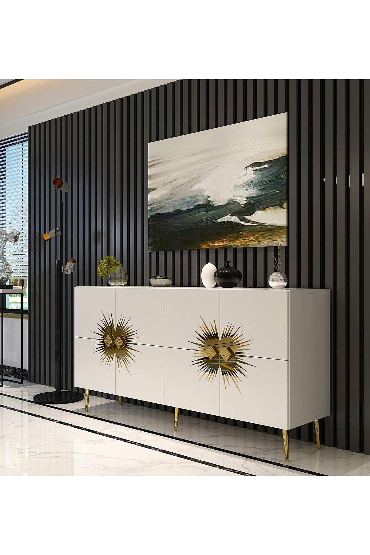 NİDACT (KB150) KONSOL BEYAZ-ALTIN