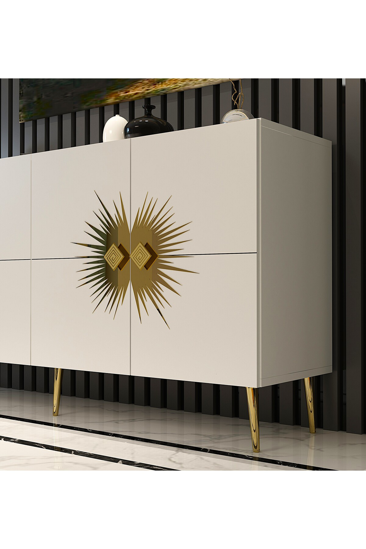 NİDACT (KB150) KONSOL BEYAZ-ALTIN