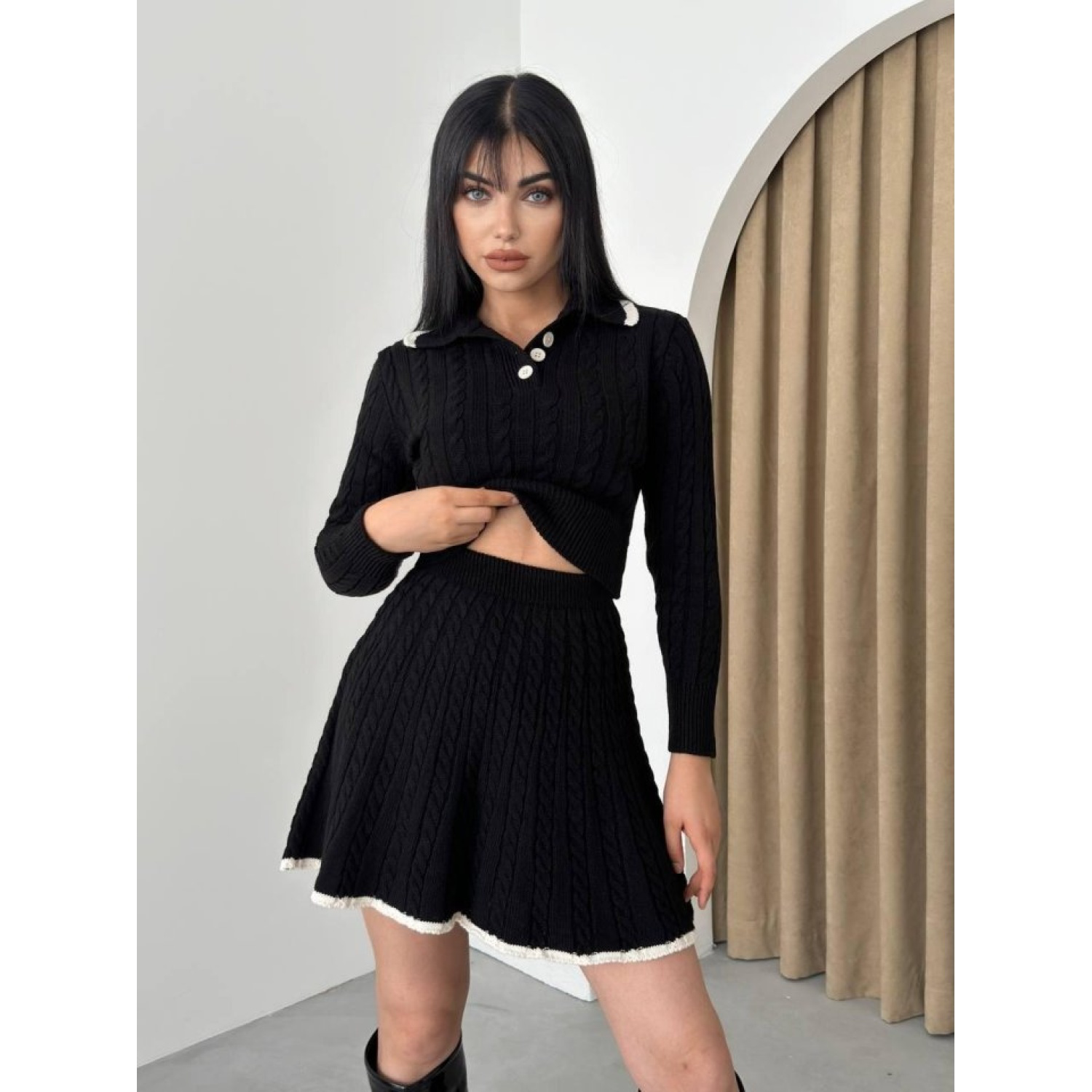 Nievre Etekli Lucky Life Kadın Triko Takım