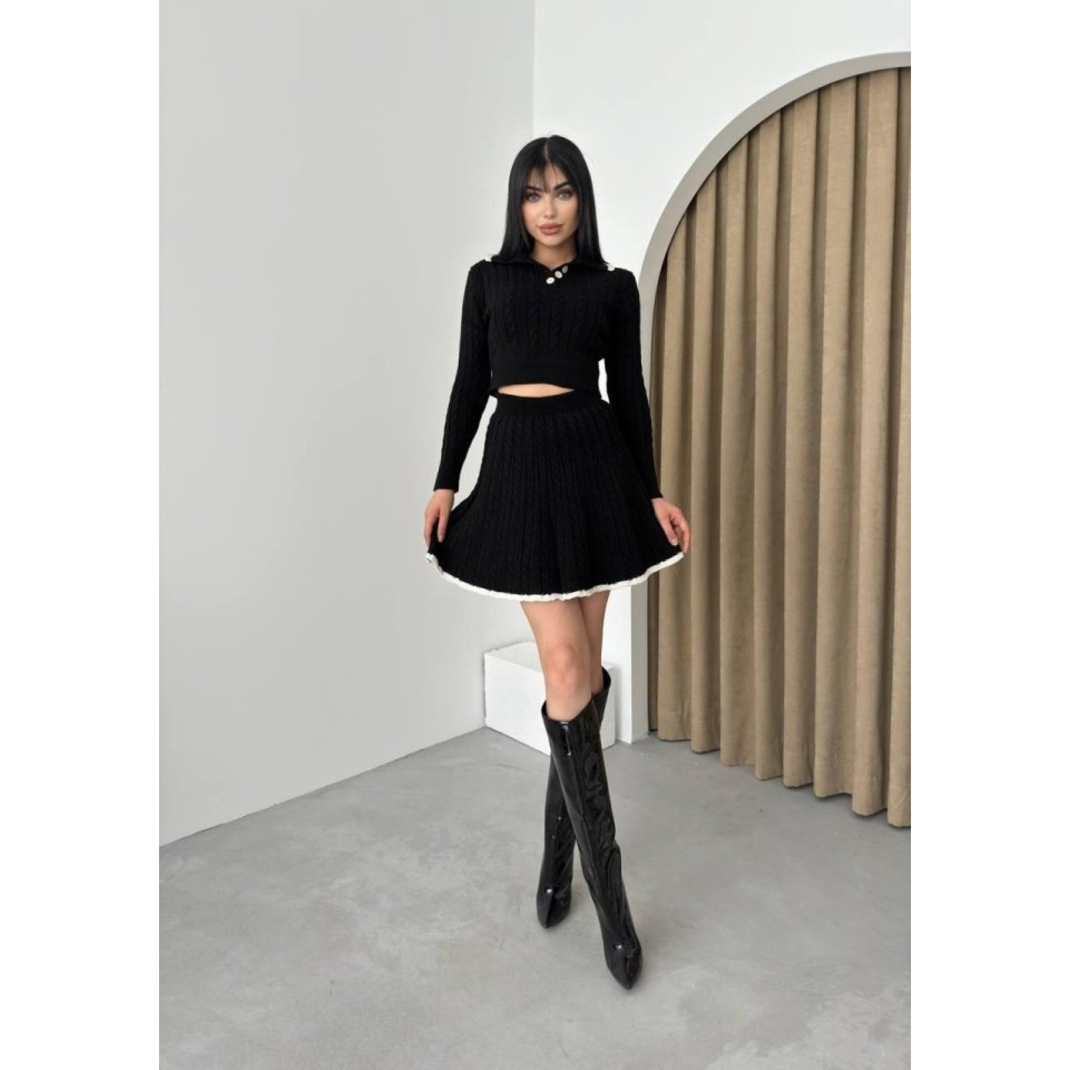 Nievre Etekli Lucky Life Kadın Triko Takım