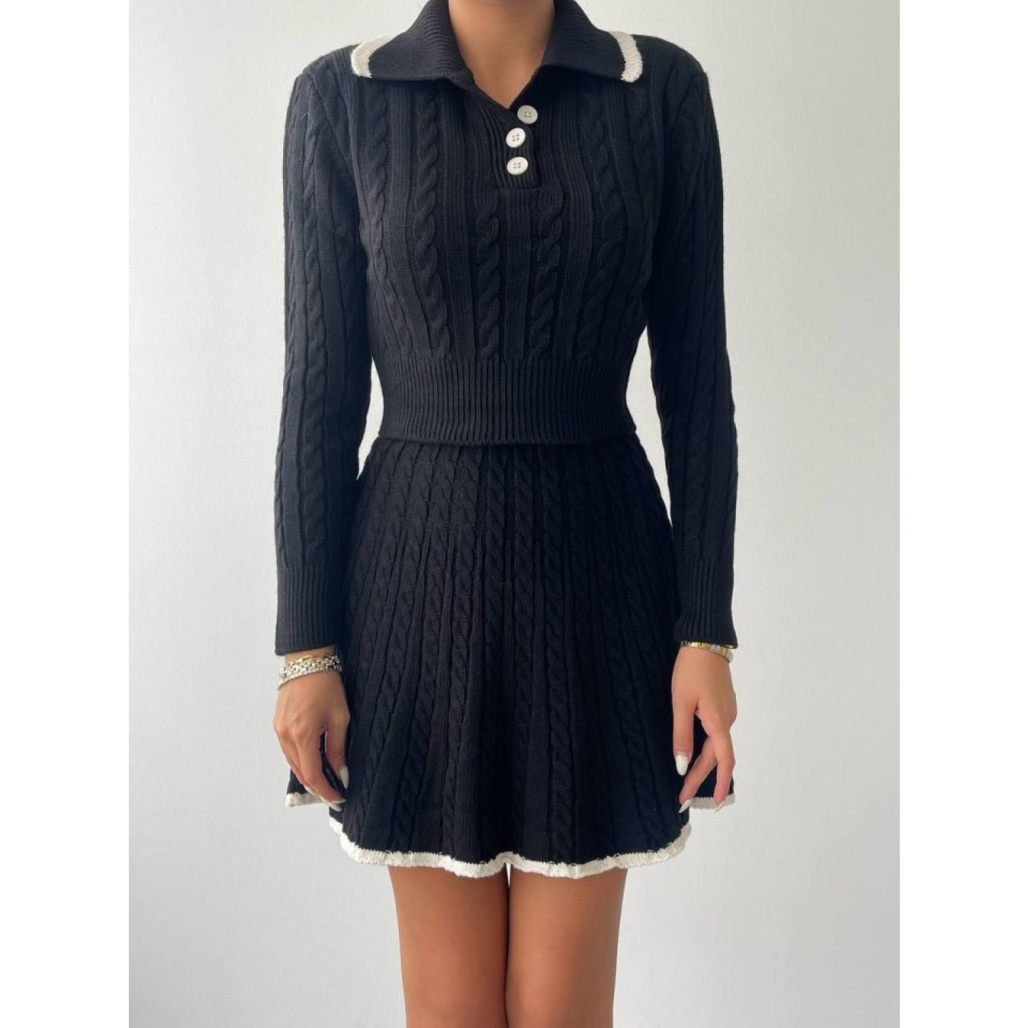 Nievre Etekli Lucky Life Kadın Triko Takım