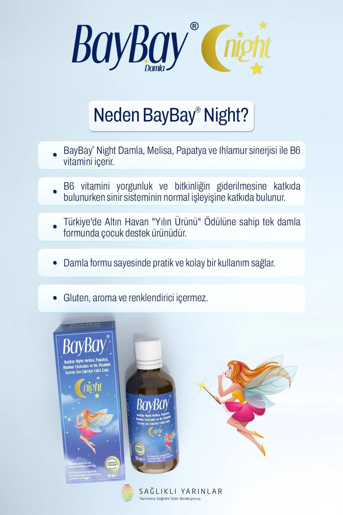 Night Bitkisel Damla B6 lı 50 ml Night Bitkisel Damla B6 lı 50 ml