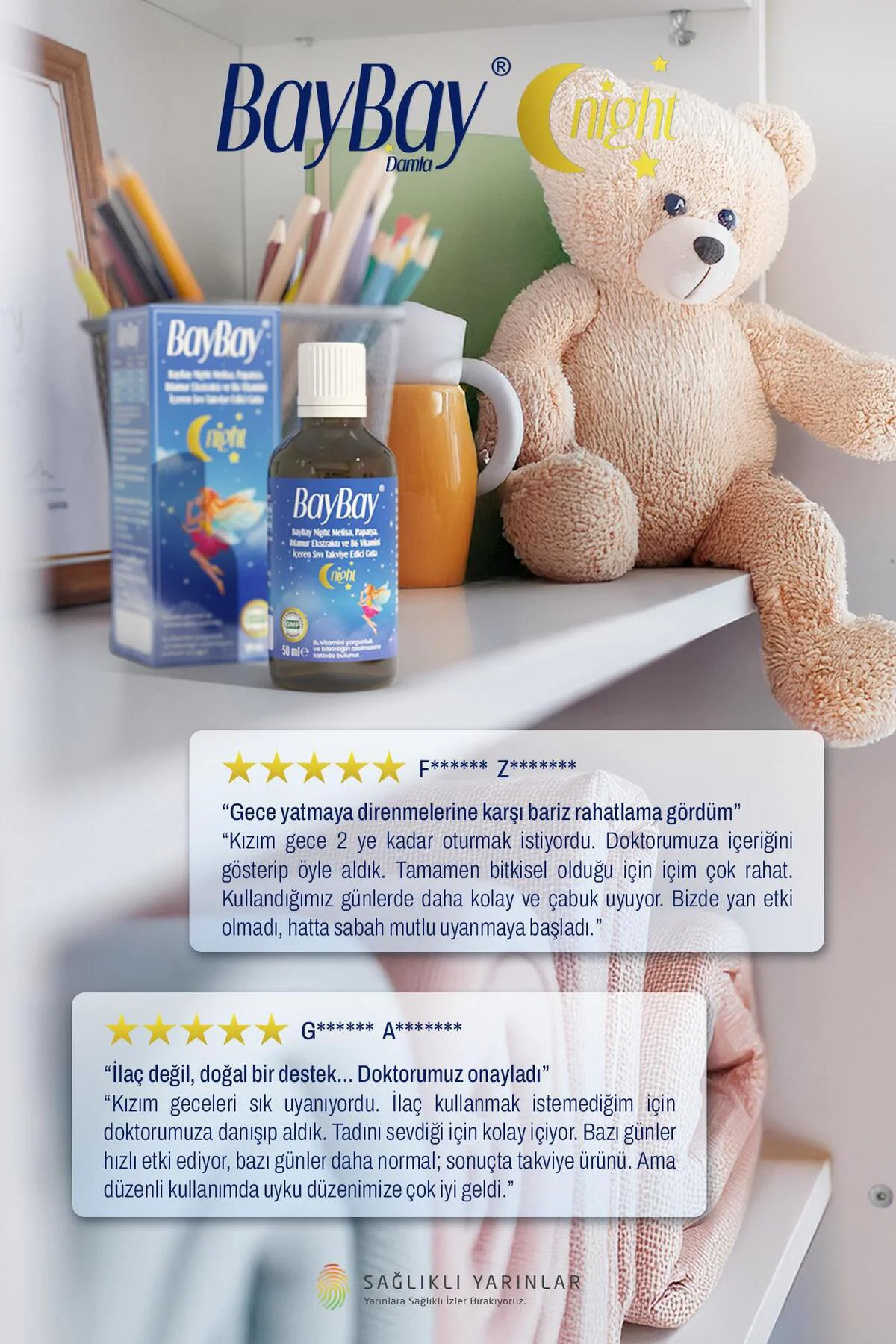 Night Bitkisel Damla B6 lı 50 ml Night Bitkisel Damla B6 lı 50 ml