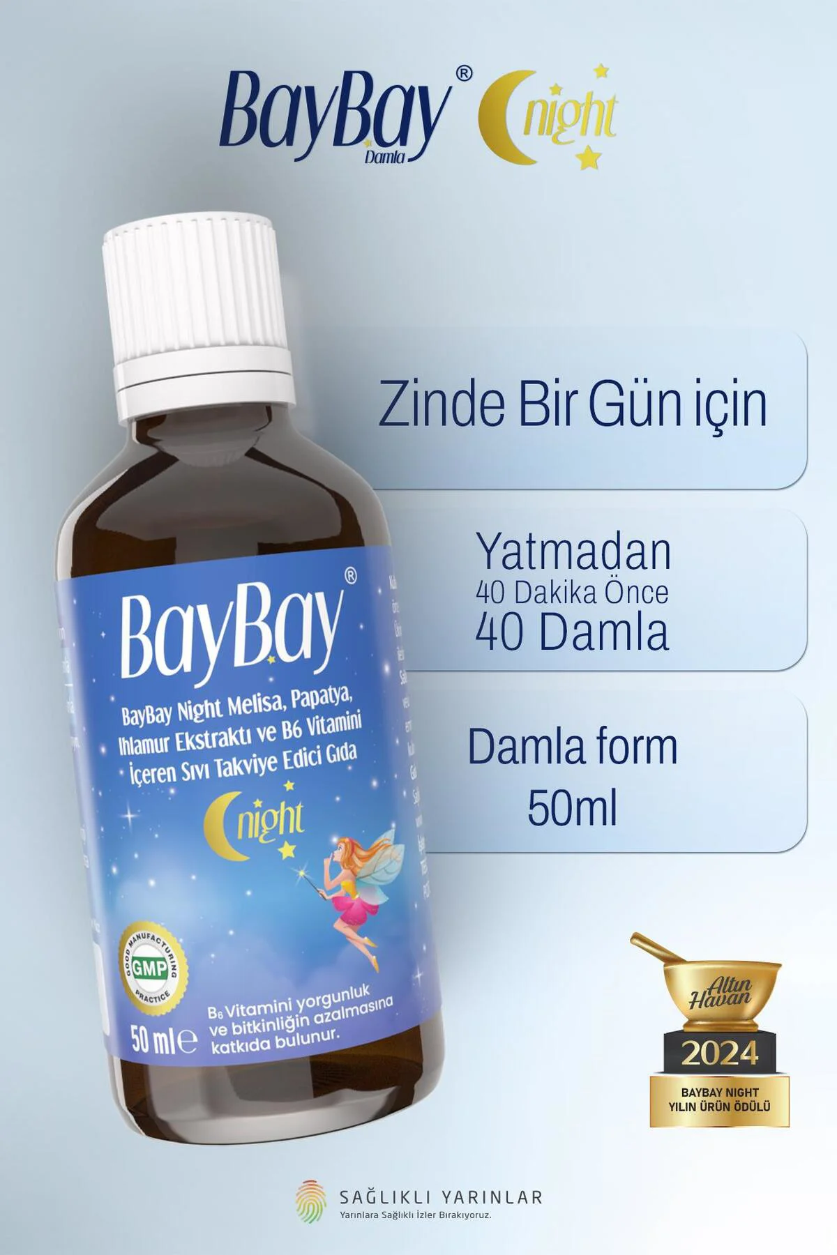 Night Bitkisel Damla B6 lı 50 ml Night Bitkisel Damla B6 lı 50 ml