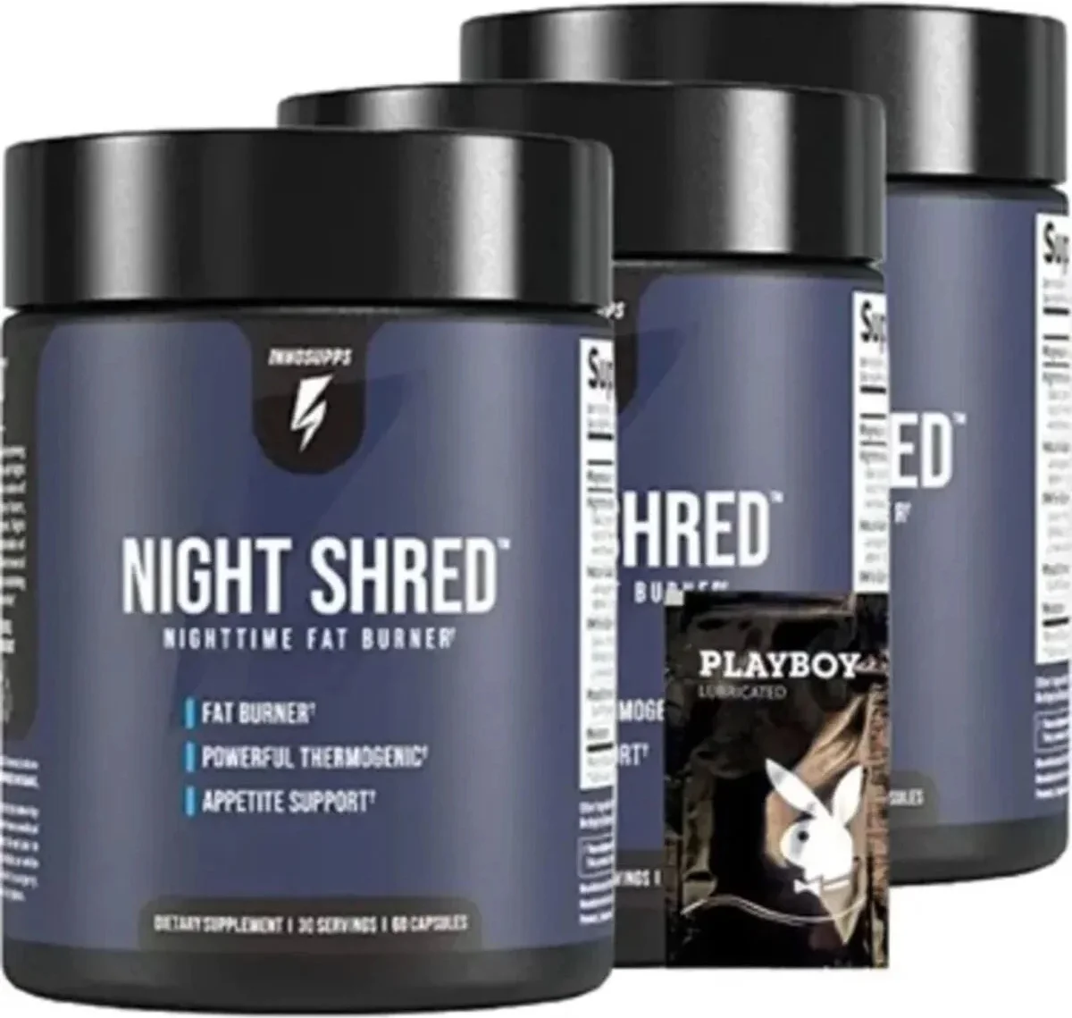 Night Shred Time Fat Burner – Gece Yağ Yakıcı Takviyesi, 60’lı x 3 Adet + 1 Jel Hediye