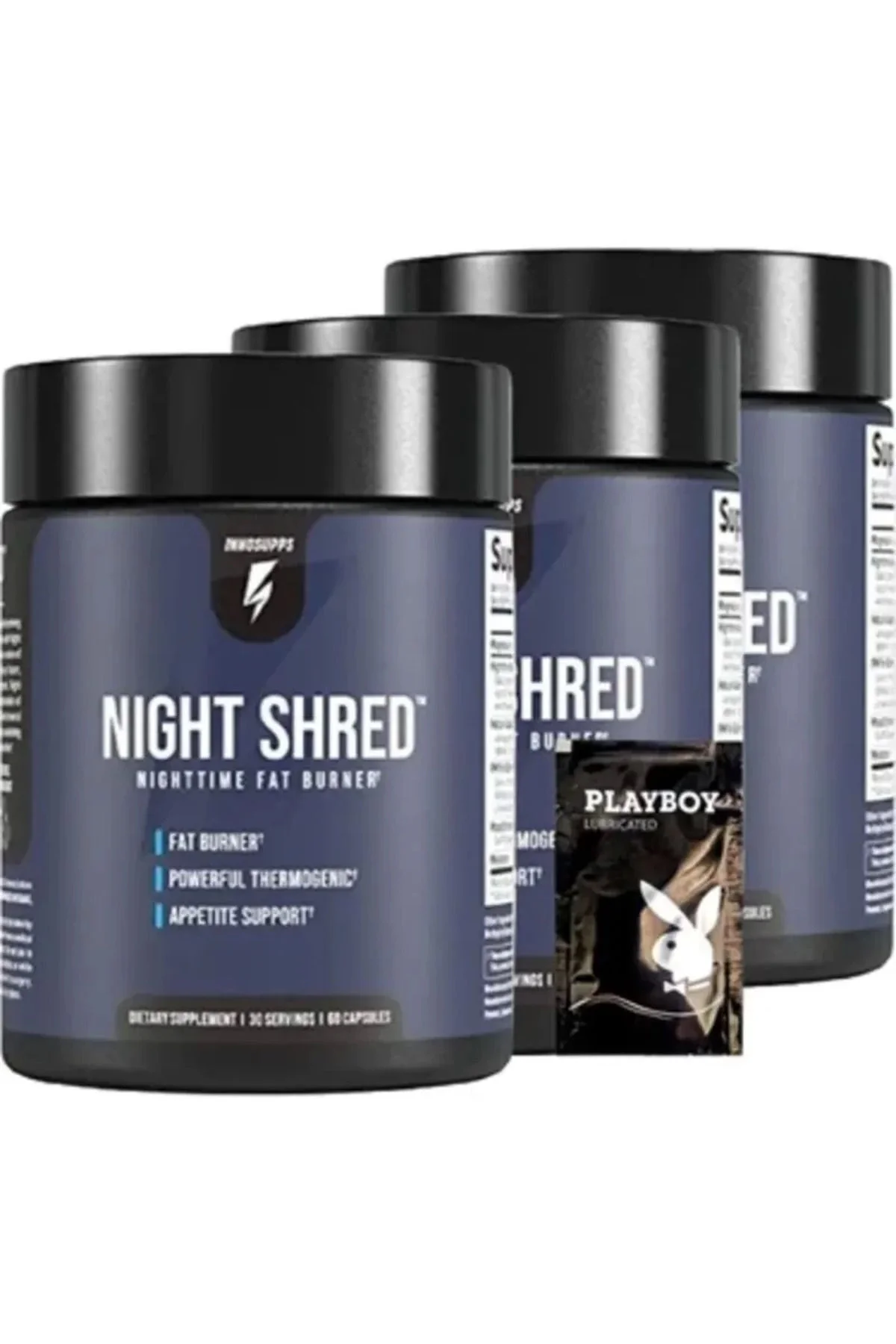 Night Shred Time Fat Burner – Gece Yağ Yakıcı Takviye, 60’lı × 3 Adet + 1 Jel Hediye