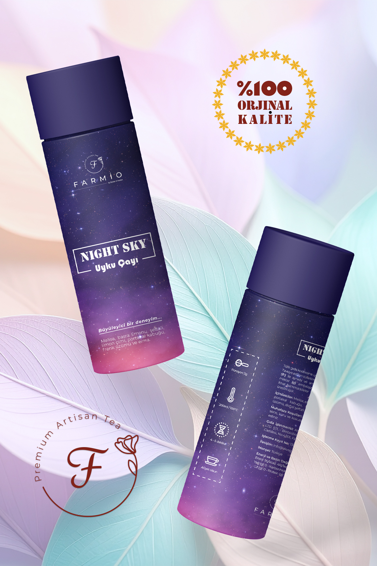 NIGHT SKY – Uyku Çayı – 50gr – Melisalı Uyku Destekleyici Çay