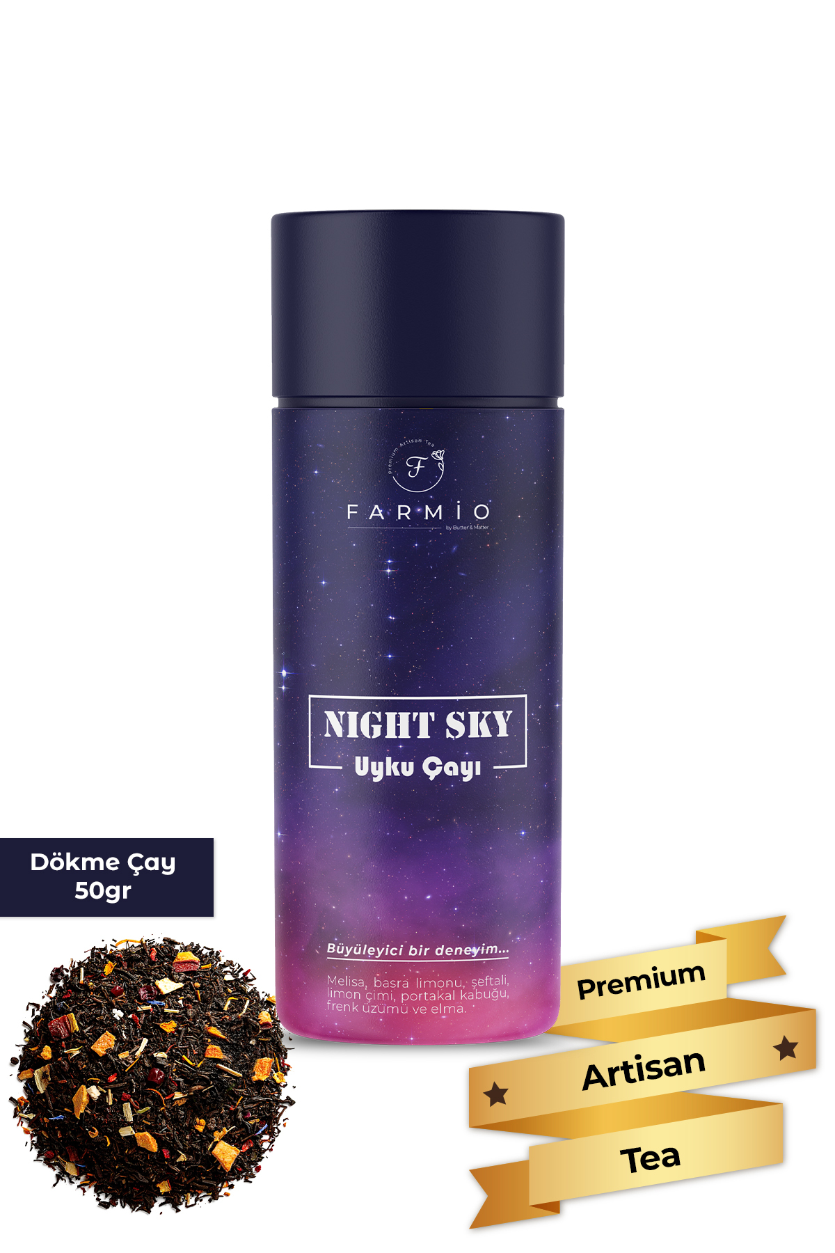 NIGHT SKY – Uyku Çayı – 50gr – Melisalı Uyku Destekleyici Çay