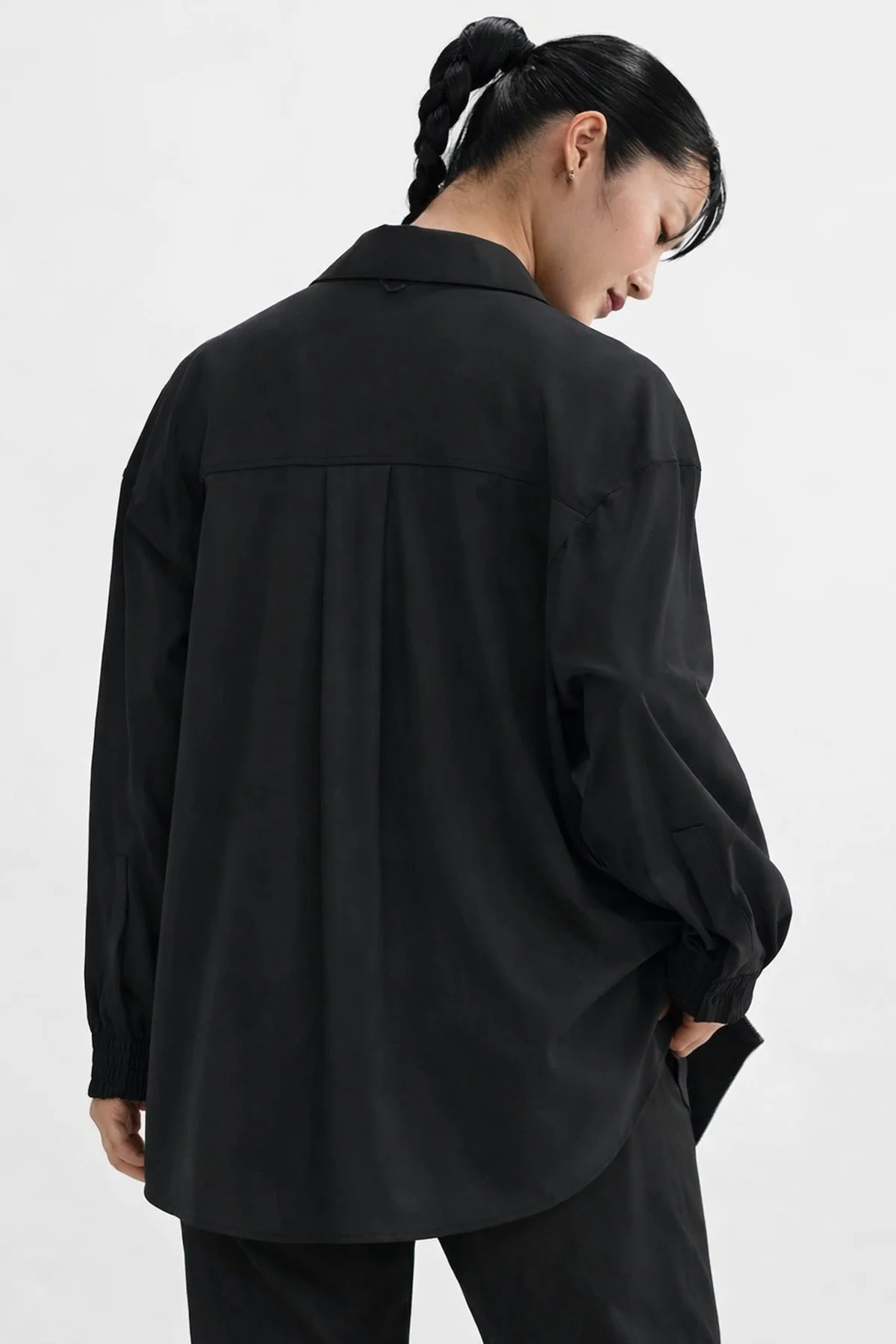Nike 24.7 PerfectStretch Women's Dri Fit Oversized Long-Sleeve Top Kadın Overisze Esnek Gömlek Siyah Fiyatı, Yorumları ve Özellikleri