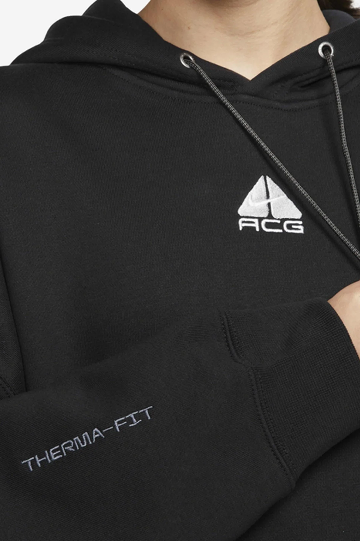 Nike ACG Therma-FIT Loose Fit "Tuff Knit" Fleece Hoodie Women's Kadın Bol Kesim Polar Sweatshirt Siyah Nike ACG Therma-FIT Loose Fit "Tuff Knit" Fleece Hoodie Women's Kadın Bol Kesim Polar Sweatshirt Siyah