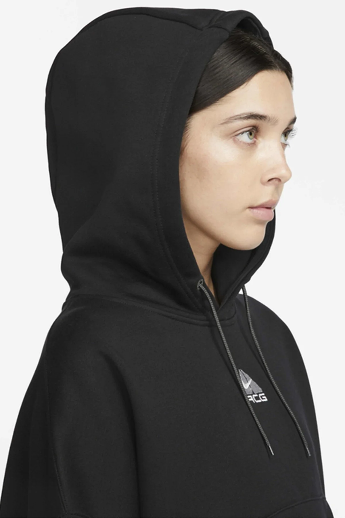 Nike ACG Therma-FIT Loose Fit "Tuff Knit" Fleece Hoodie Women's Kadın Bol Kesim Polar Sweatshirt Siyah Nike ACG Therma-FIT Loose Fit "Tuff Knit" Fleece Hoodie Women's Kadın Bol Kesim Polar Sweatshirt Siyah