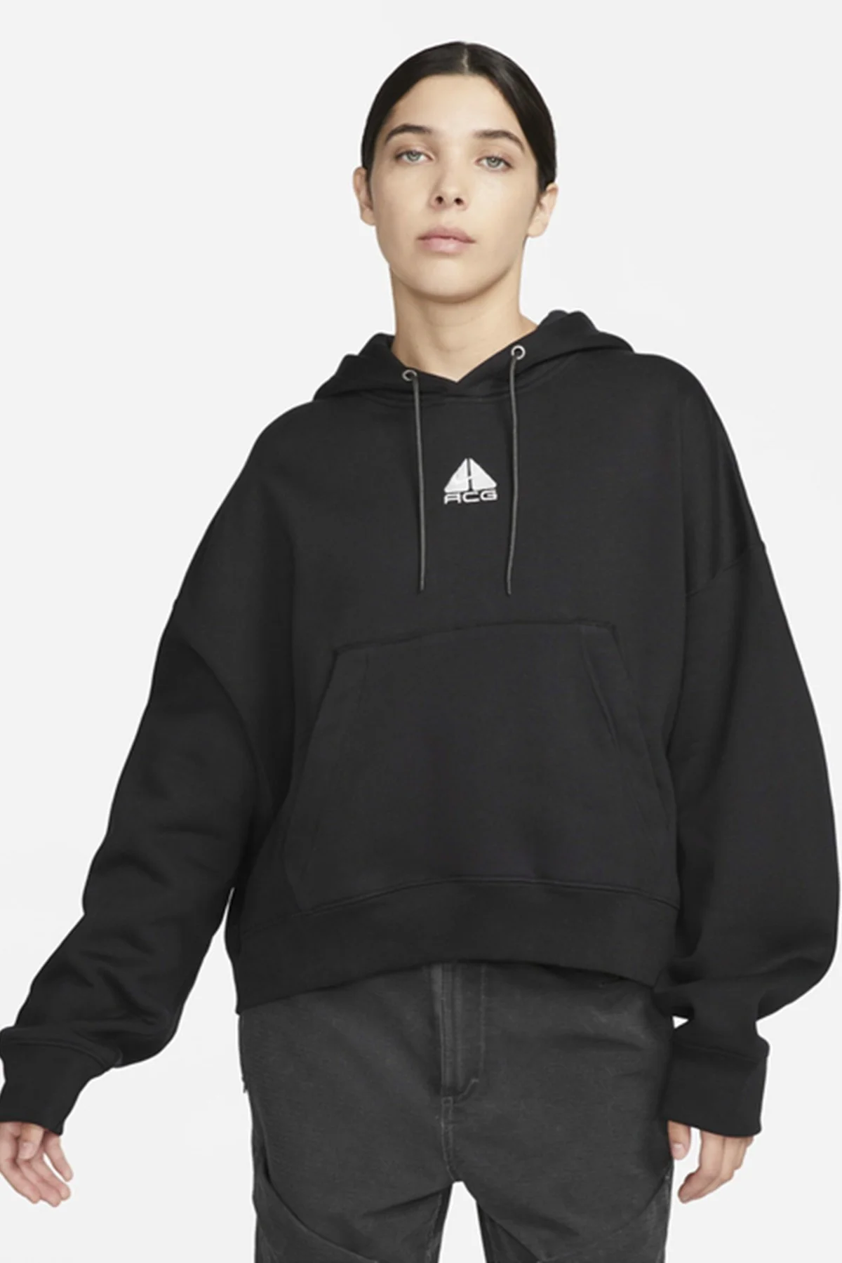 Nike ACG Therma-FIT Loose Fit "Tuff Knit" Fleece Hoodie Women's Kadın Bol Kesim Polar Sweatshirt Siyah Nike ACG Therma-FIT Loose Fit "Tuff Knit" Fleece Hoodie Women's Kadın Bol Kesim Polar Sweatshirt Siyah