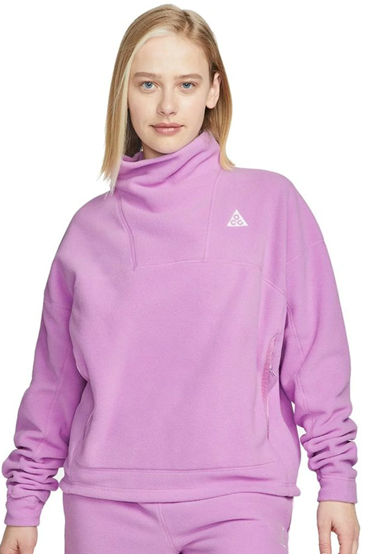 Nike ACG 'Wolf Tree' Loose Fit Women's LS Top Kadın Bol Kesim Polar Sweatshirt Mor Fiyatı, Yorumları ve Özellikleri