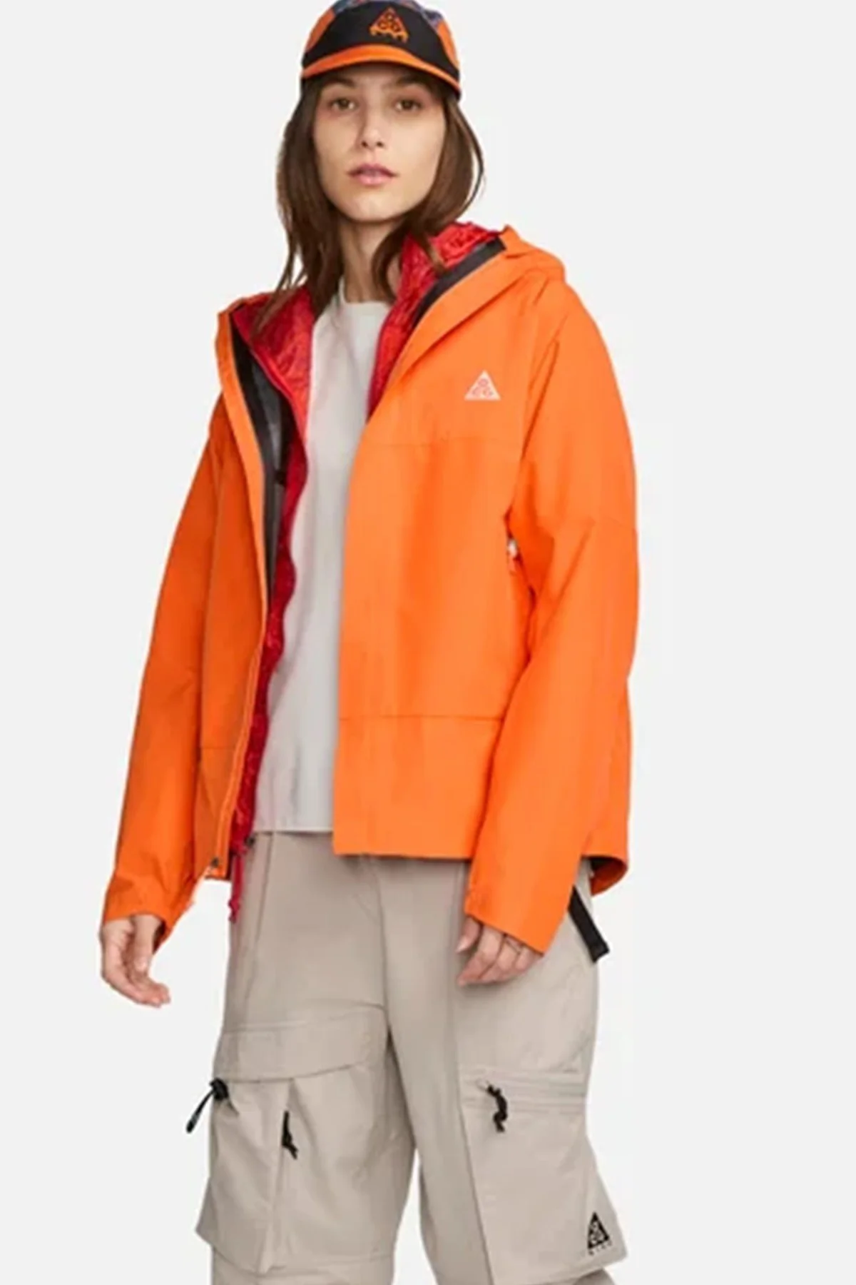 Nike ACG Women's Storm-FIT Water-Resistant Lightweight Jacket Orange Outdoor Suitici Spor Ceket Turuncu