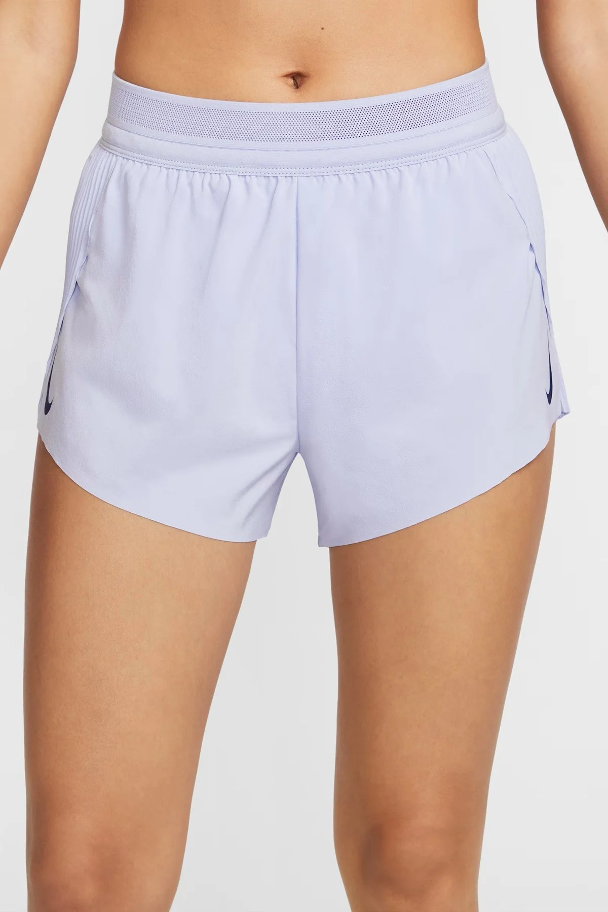 Nike AeroSwift Dri Fit ADV 3" Mid Rise Brief Lined Running Short Kadın Pileseli Slip Astarlı Koşu Şortu Açık Mavi Nike AeroSwift Dri Fit ADV 3" Mid Rise Brief Lined Running Short Kadın Pileseli Slip Astarlı Koşu Şortu Açık Mavi