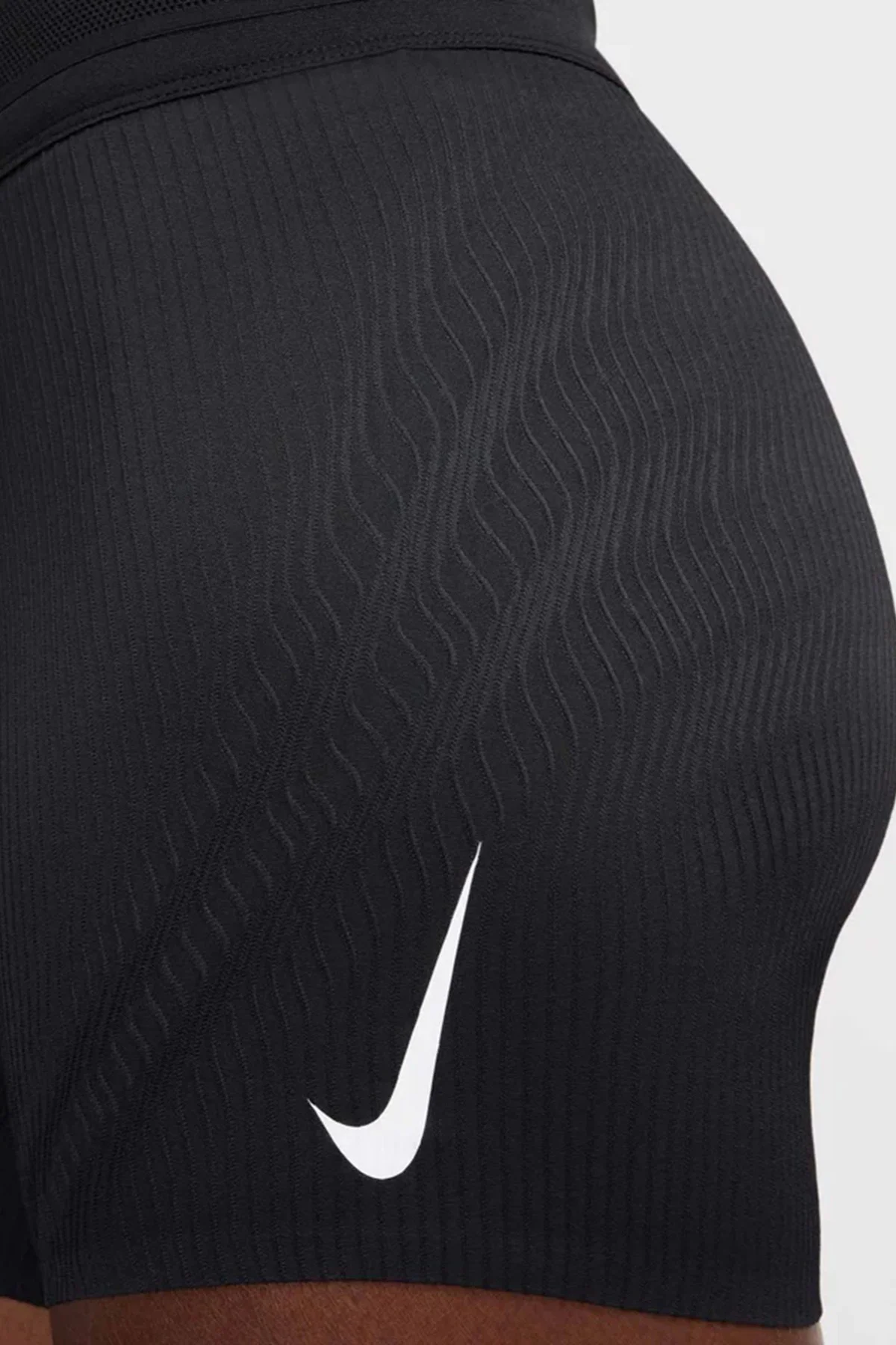 Nike AeroSwift Faith Kipyegon Dri-FIT ADV Mr 5"Mid Rise Brief Lined Running Short Kadın Pileseli Slip Astarlı Koşu Şortu Siyah