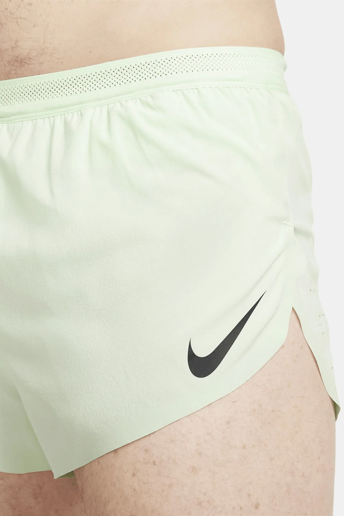 Nike AeroSwift Men's Dri Fit ADV 5cm (approx) Brief Lined Lİght Green Erkek Slip Astarlı Hafif Koşucu Şortu Açık Yeşil