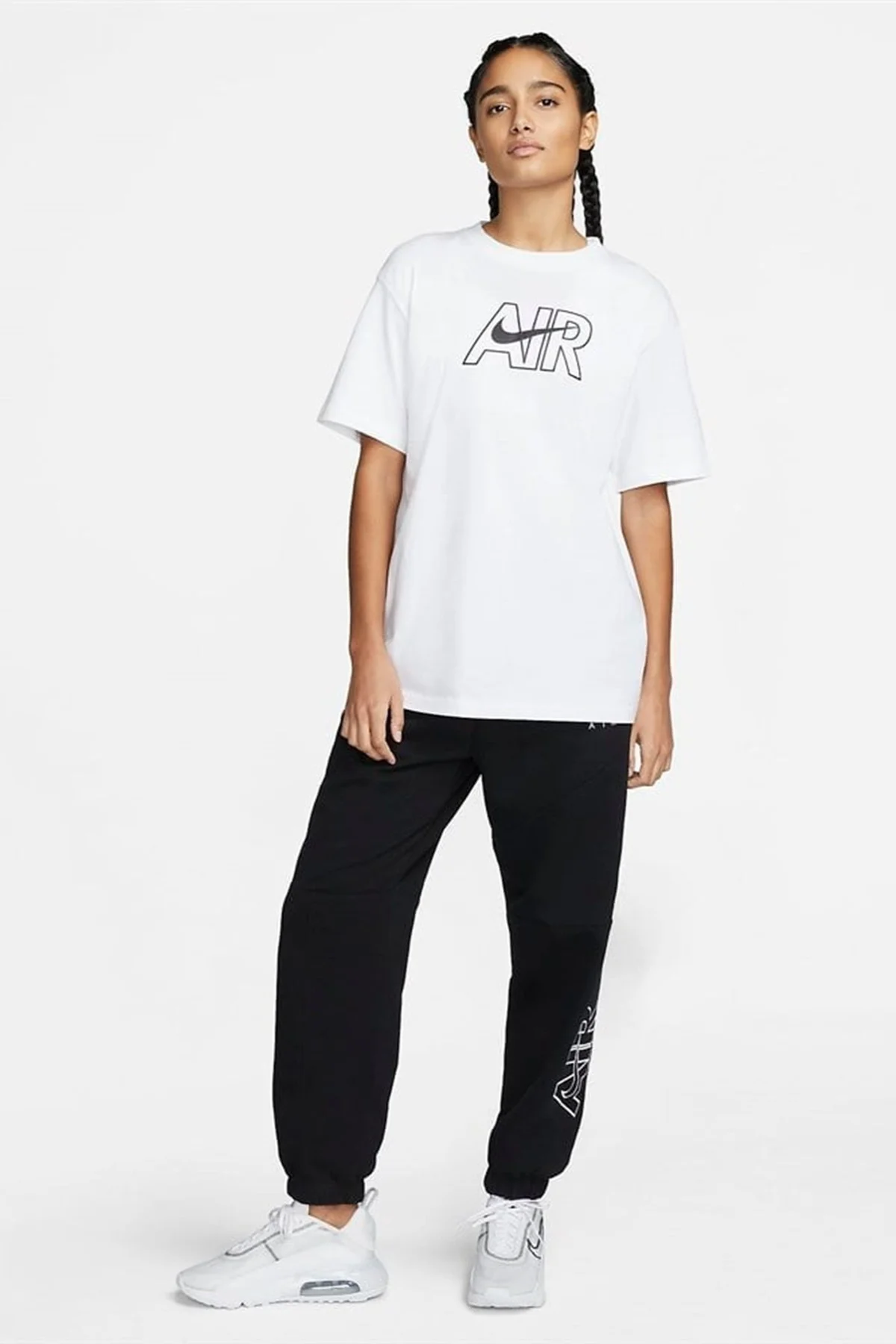 Nike Air Fleece Loose Fit Sweat Pants Black Bol Kesim Kadın Spor Eşofman Altı Siyah Nike Air Fleece Loose Fit Sweat Pants Black Bol Kesim Kadın Spor Eşofman Altı Siyah