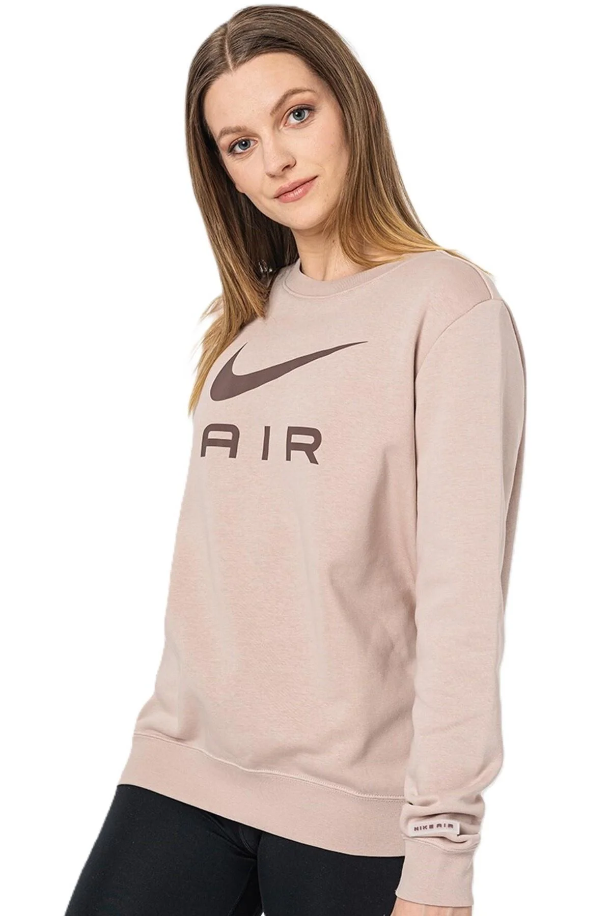 Nike Air Fleece Sportswear Essent Womens Crew Kadın Şardonlu Kahverengi Sweatshirt Fiyatı, Yorumları ve Özellikleri