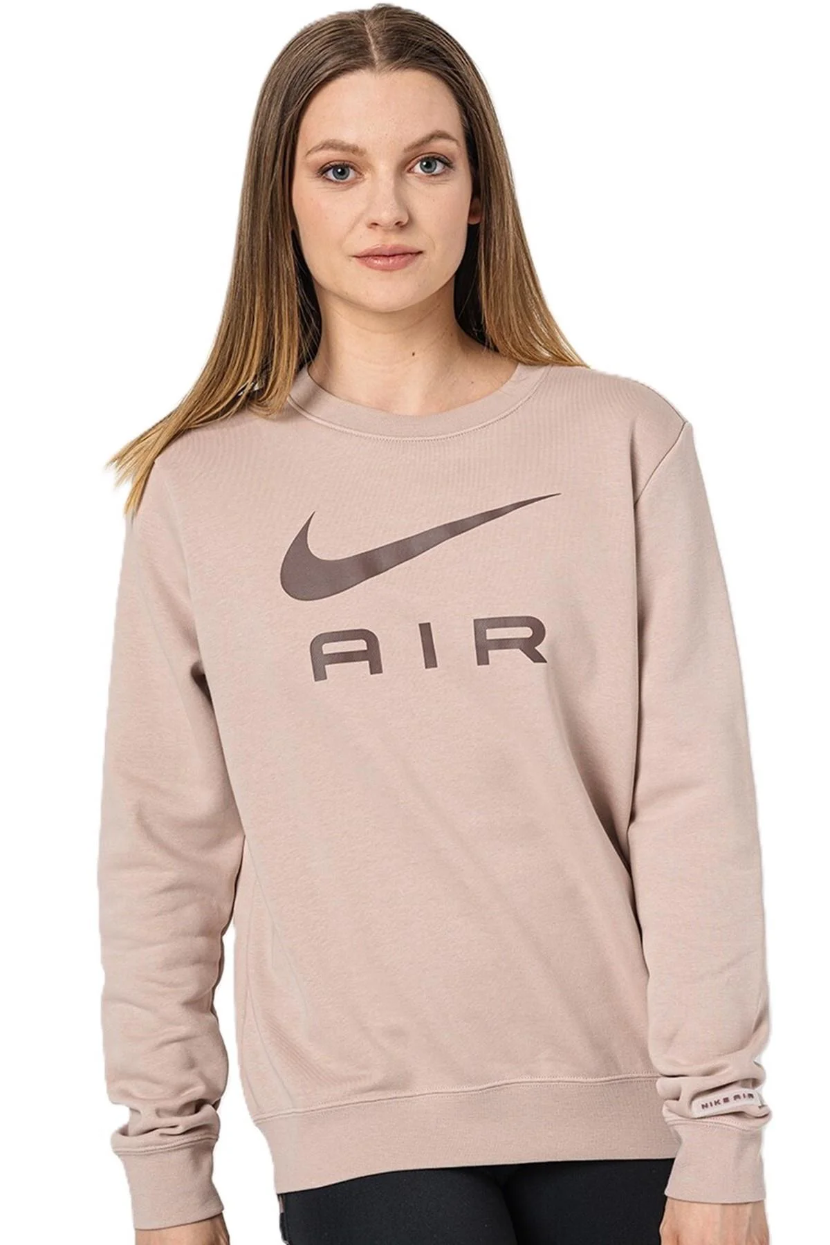 Nike Air Fleece Sportswear Essent Womens Crew Kadın Şardonlu Kahverengi Sweatshirt Fiyatı, Yorumları ve Özellikleri