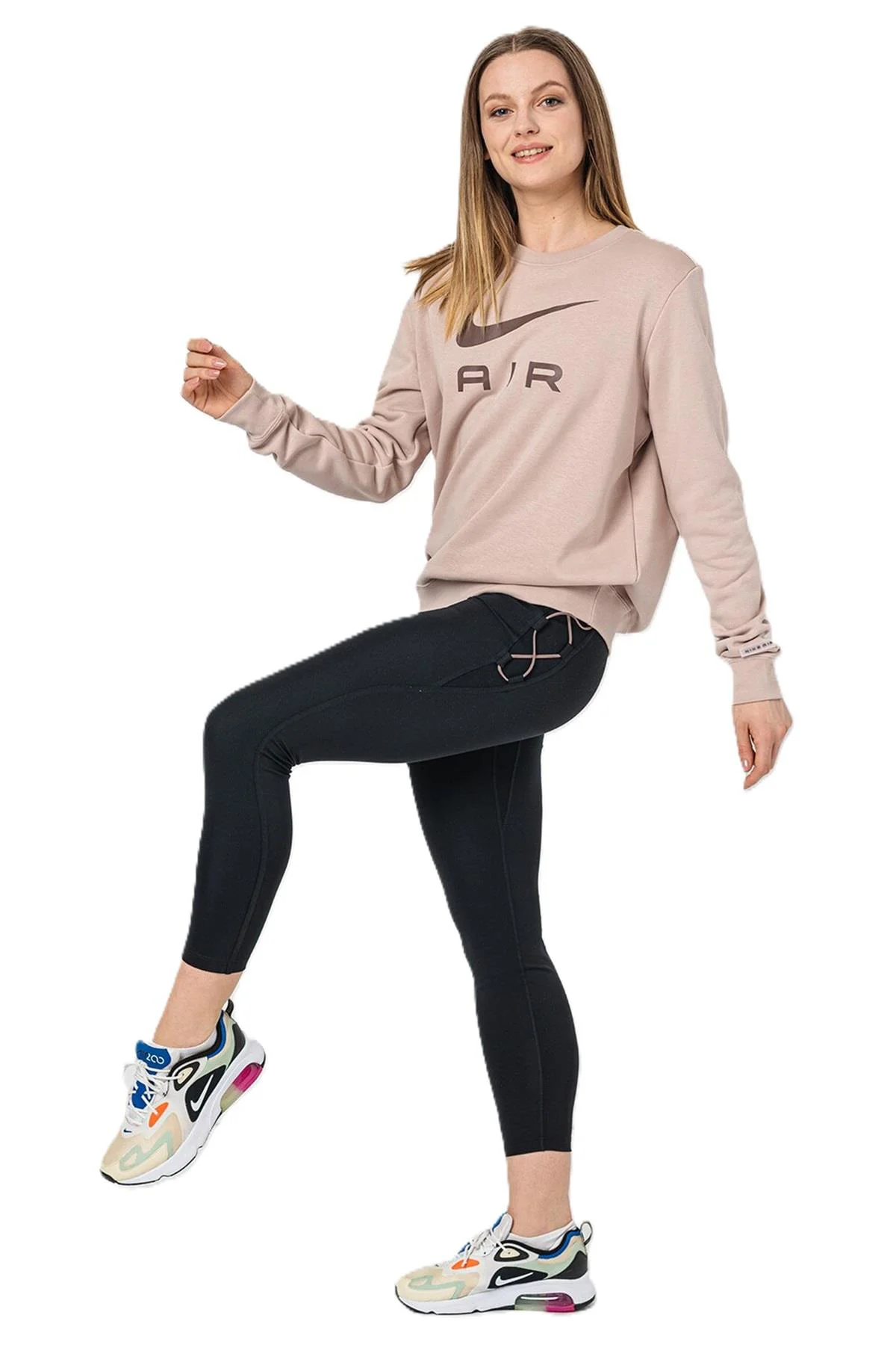 Nike Air Fleece Sportswear Essent Womens Crew Kadın Şardonlu Kahverengi Sweatshirt Fiyatı, Yorumları ve Özellikleri