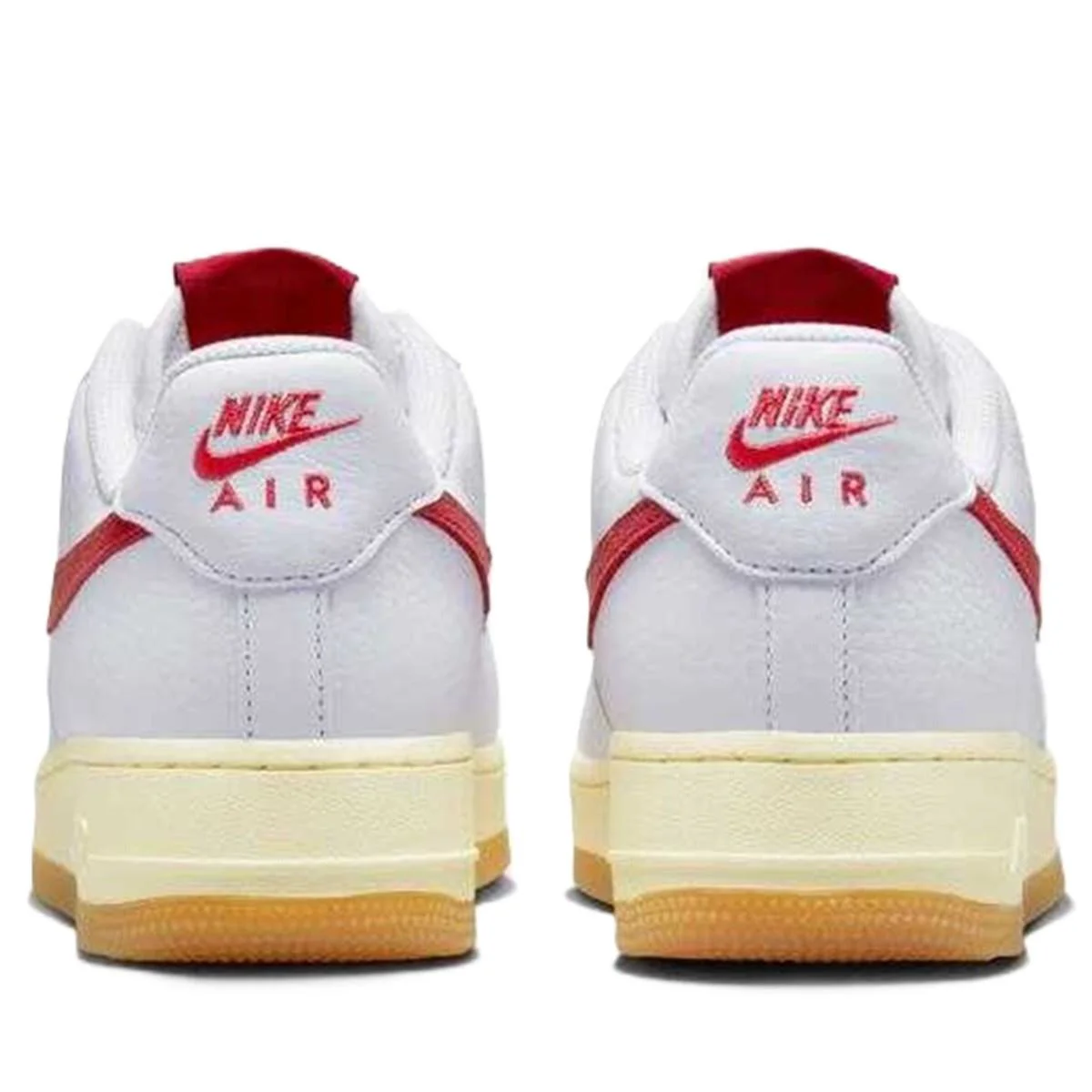Nike Air Force 1 '07 Leather White Hakiki Deri Unisex Sneaker Ayakkabı Beyaz Kırmızı Swoosh Fiyatı, Yorumları ve Özellikleri