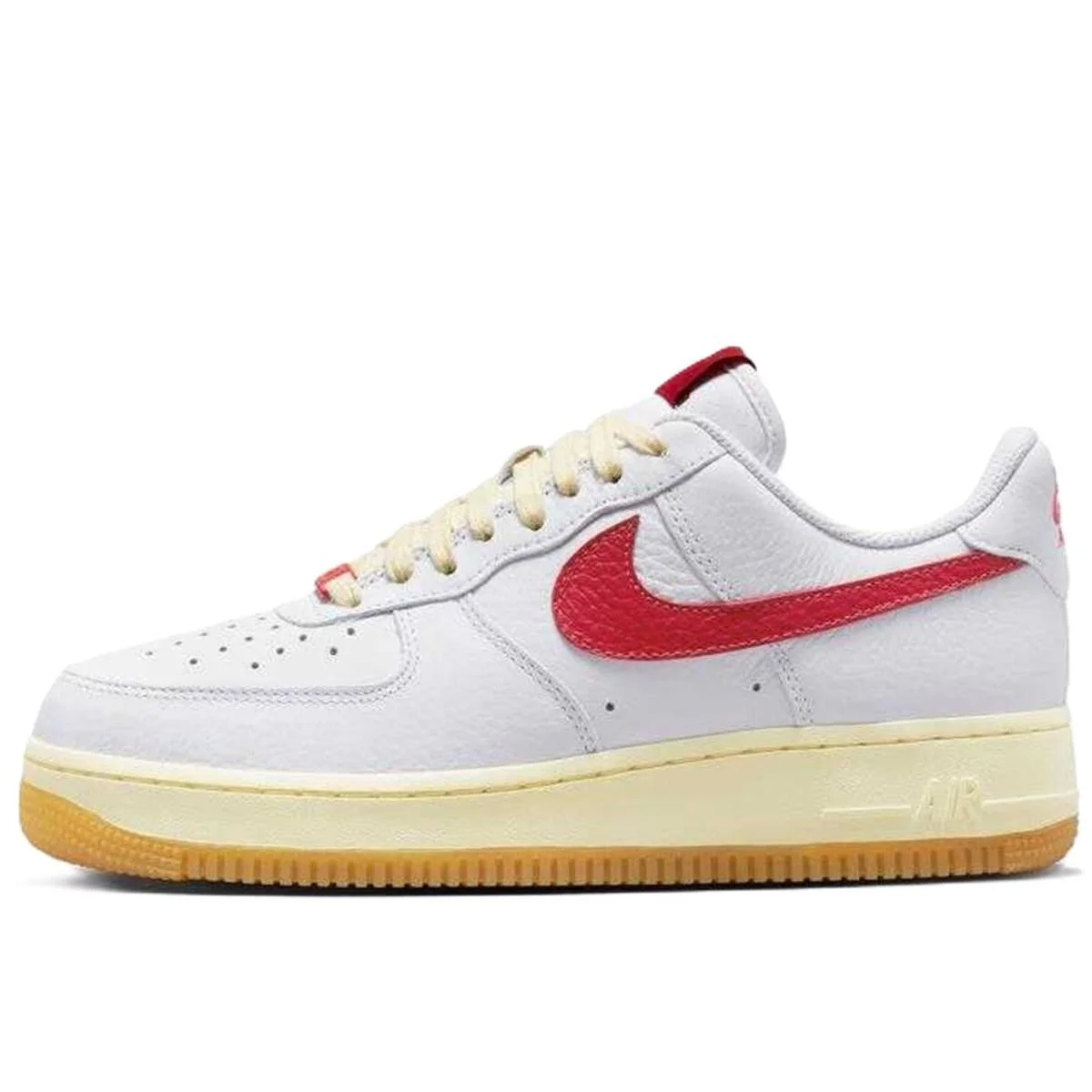 Nike Air Force 1 '07 Leather White Hakiki Deri Unisex Sneaker Ayakkabı Beyaz Kırmızı Swoosh Fiyatı, Yorumları ve Özellikleri
