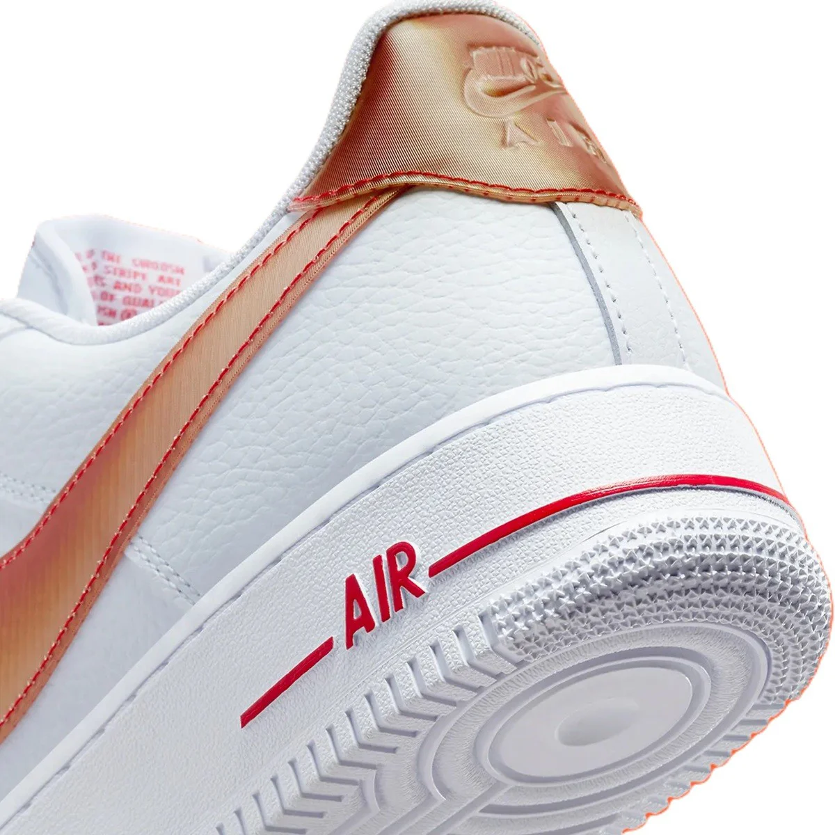 Nike Air Force 1 '07 Jumbo Swoosh Leather Hakiki Deri Erkek Spor Ayakkabı Beyaz Turuncu Nike Air Force 1 '07 Jumbo Swoosh Leather Hakiki Deri Erkek Spor Ayakkabı Beyaz Turuncu