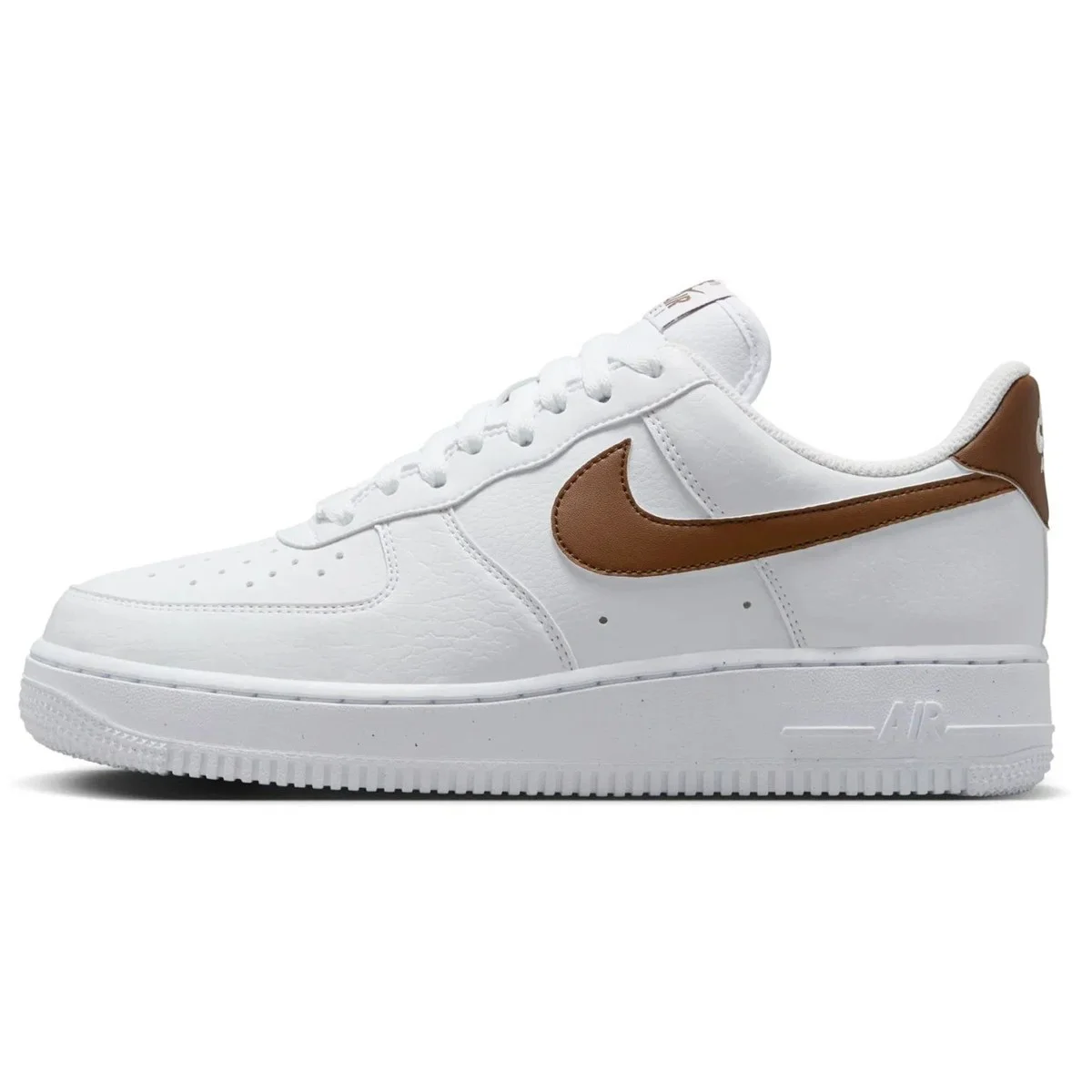 Nike Air Force 1 07 AF1 Next Nature Womens Sneaker Kadın Günlük Spor Ayakkabı Beyaz-Kahverengi