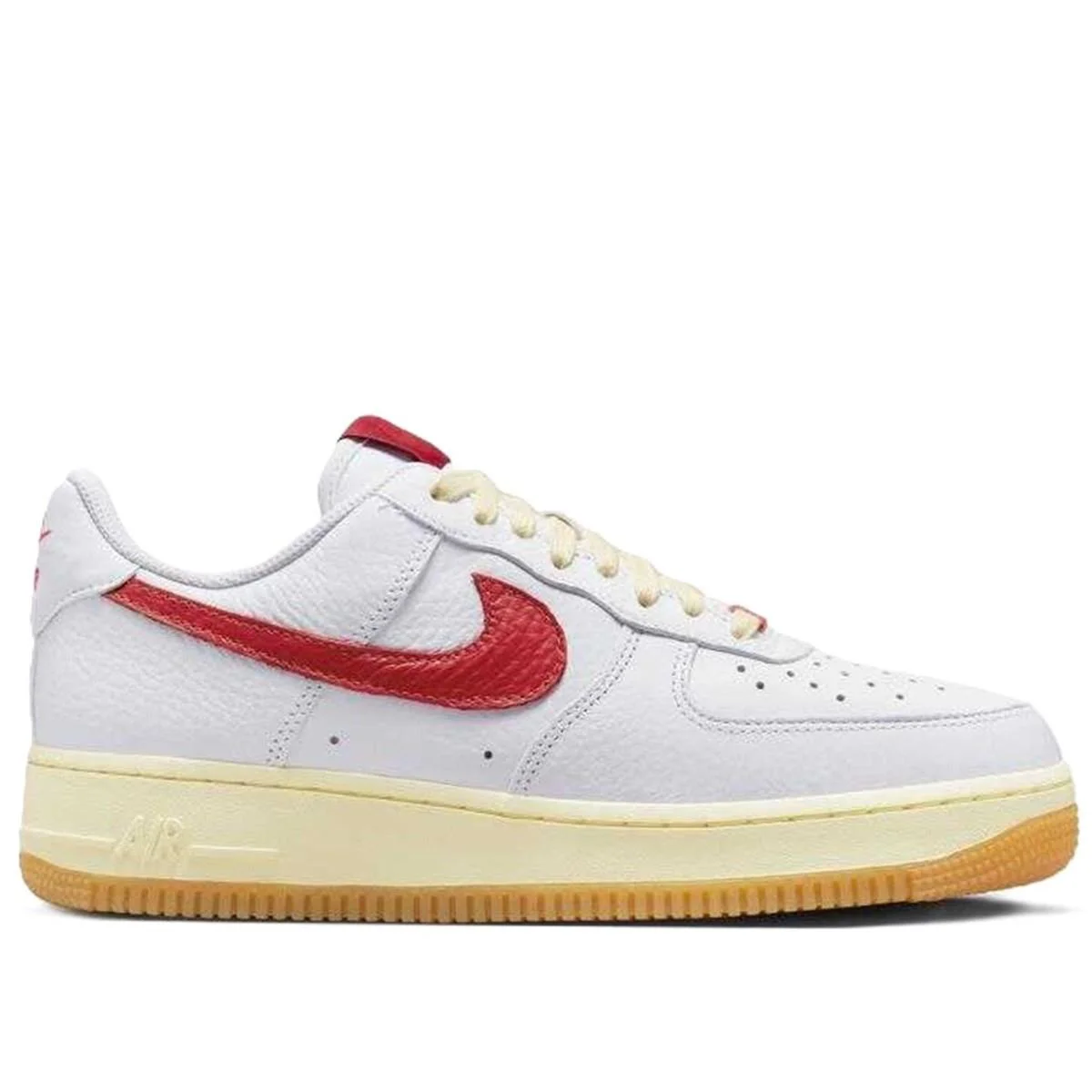 Nike Air Force 1 '07 Leather White Hakiki Deri Unisex Sneaker Ayakkabı Beyaz Kırmızı Swoosh Fiyatı, Yorumları ve Özellikleri