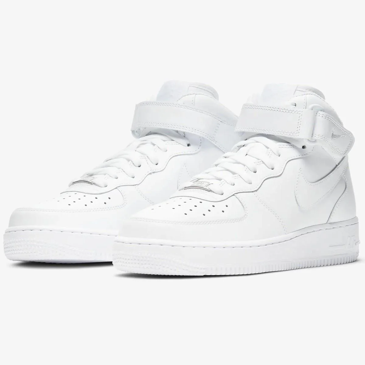 Nike Air Force 1 '07 Mid Leather Unisex Sneaker Hakiki Deri Yüksek Bilek Günlük Spor Ayakkabı Beyaz Nike Air Force 1 '07 Mid Leather Unisex Sneaker Hakiki Deri Yüksek Bilek Günlük Spor Ayakkabı Beyaz