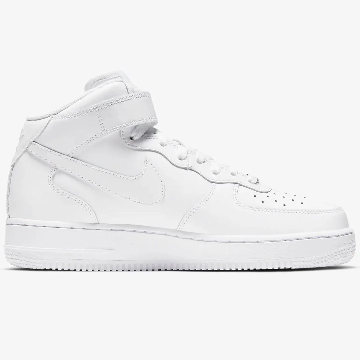 Nike Air Force 1 '07 Mid Leather Unisex Sneaker Hakiki Deri Yüksek Bilek Günlük Spor Ayakkabı Beyaz Nike Air Force 1 '07 Mid Leather Unisex Sneaker Hakiki Deri Yüksek Bilek Günlük Spor Ayakkabı Beyaz
