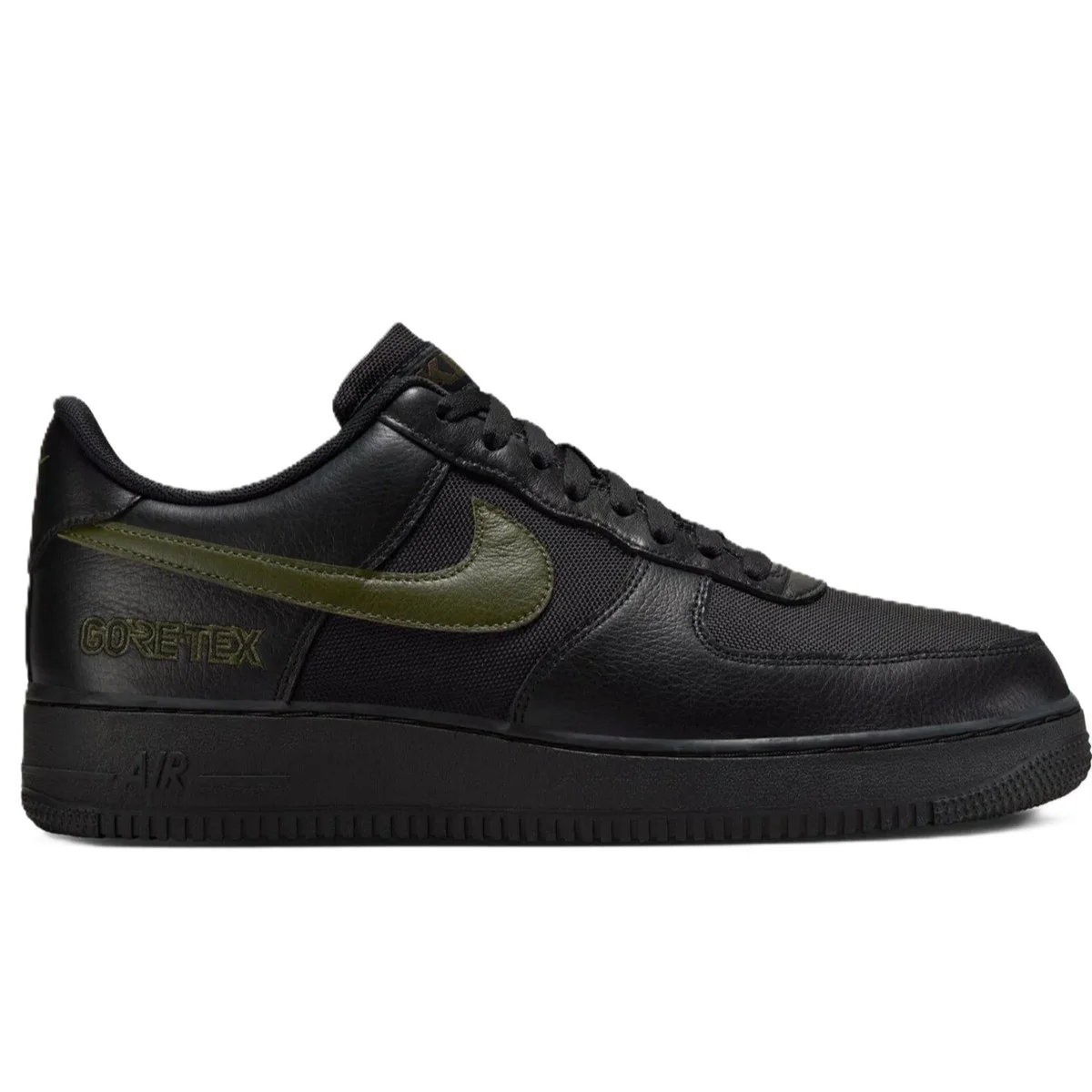 Nike Air Force 1 AF1 Low Goretex 'Black Cargo Khaki' Leather Unisex Black Sneaker Su Geçirmez Hakiki Deri Günlük Spor Ayakkabı Siyah Fiyatı, Yorumları ve Özellikleri