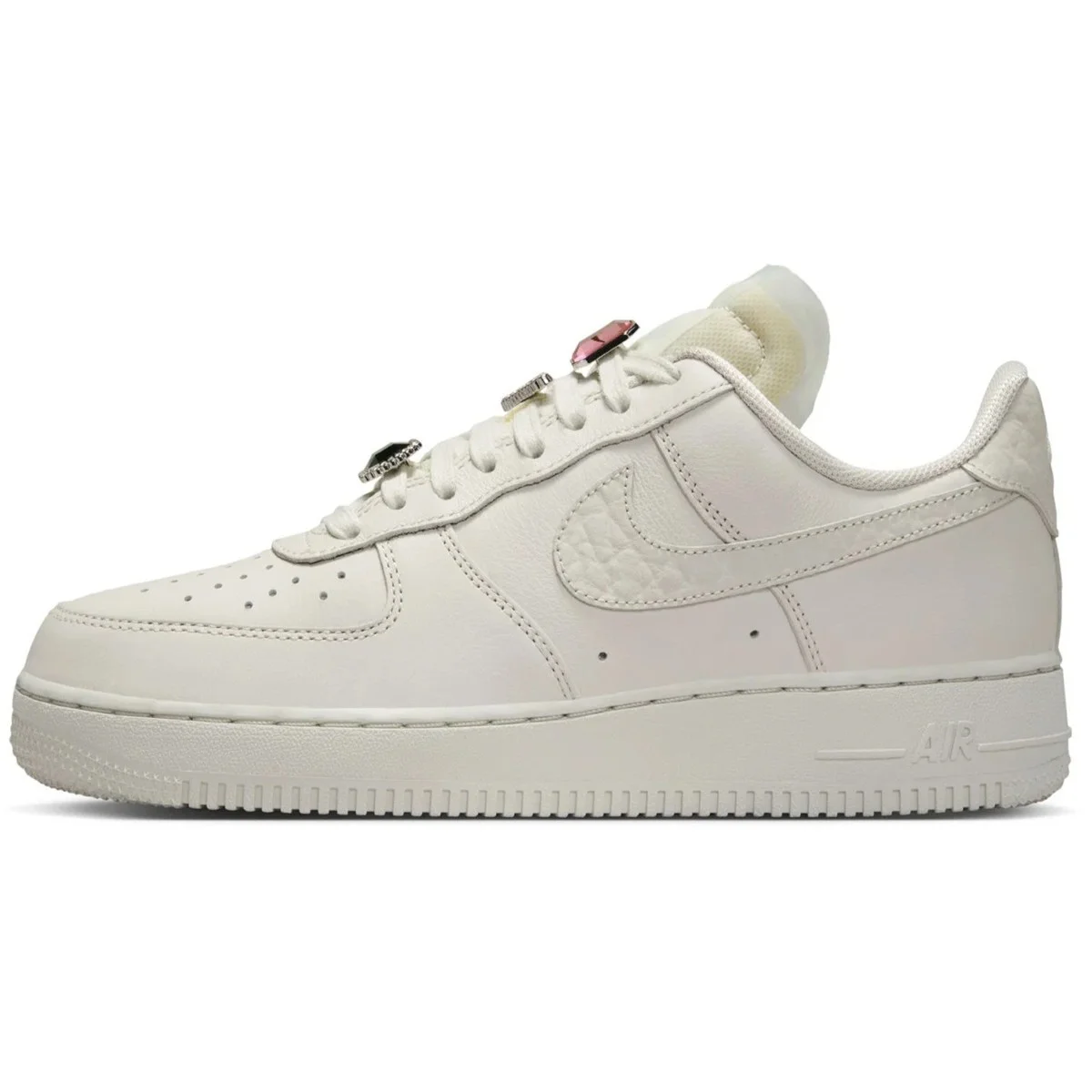 Nike Air Force 1 Low Premium'Jevels'Leather Womens Sneaker Hakiki Deri Kadın Günlük Spor Ayakkabı Beyaz
