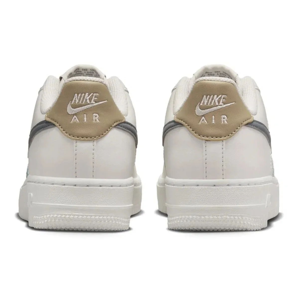 Nike Air Force 1 AF1 GS Leather Unisex Sneaker Swoosh Hakiki Deri Günlük Spor Ayakkabı Krem Gri Fiyatı, Yorumları ve Özellikleri