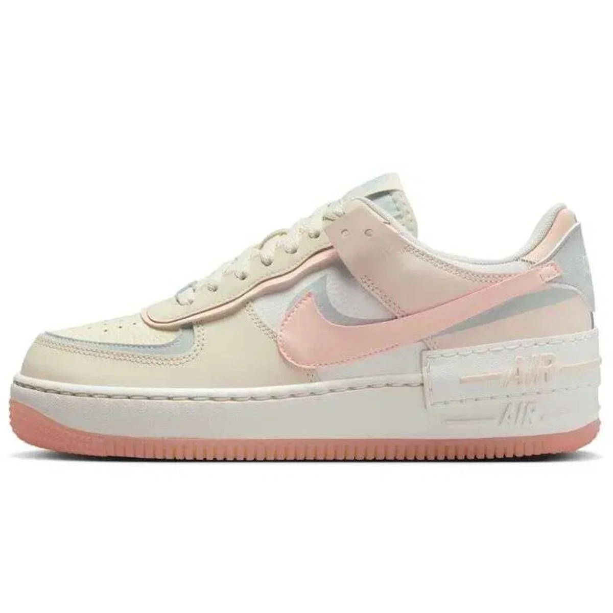 Nike Air Force 1  AF1 Shadow Leather Unisex Sneaker Hakiki Deri Reflektörlü Günlük Spor Ayakkabı Krem Fiyatı, Yorumları ve Özellikleri