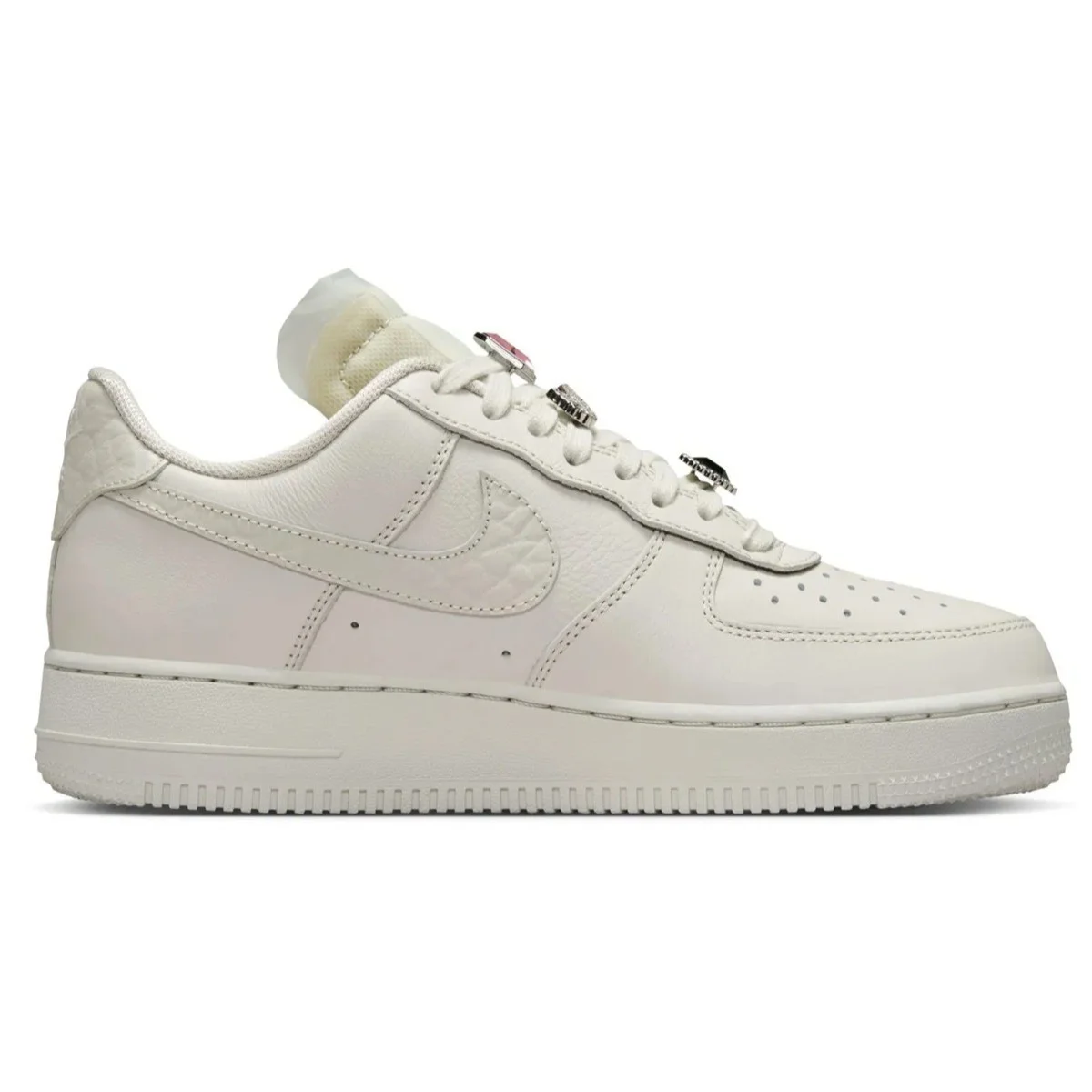 Nike Air Force 1 Low Premium'Jevels'Leather Womens Sneaker Hakiki Deri Kadın Günlük Spor Ayakkabı Beyaz