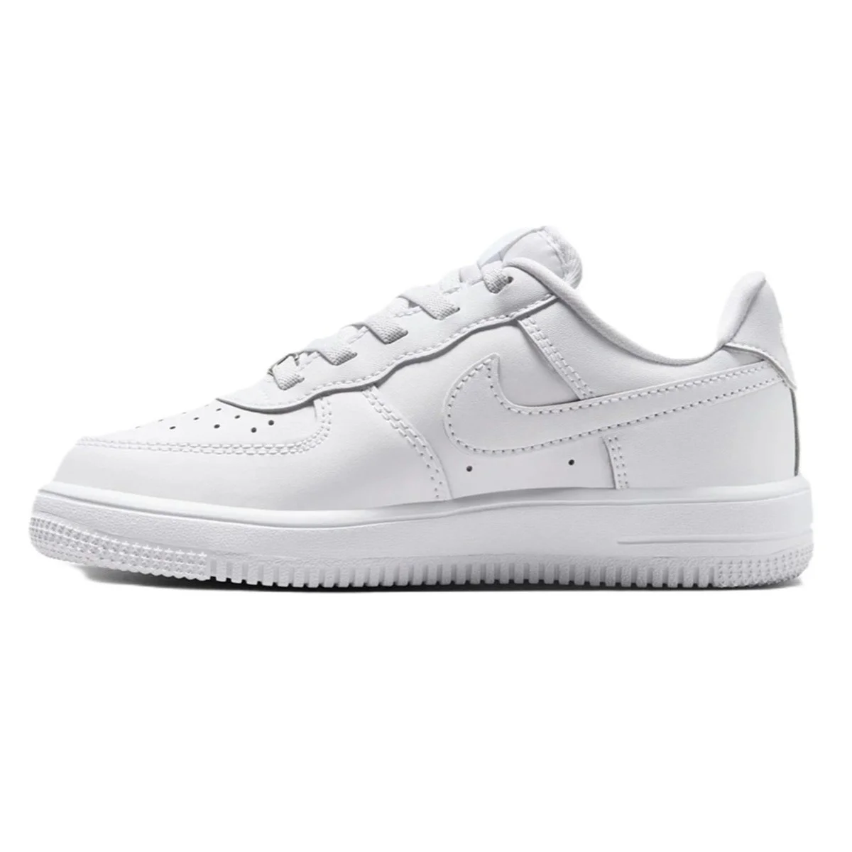 Nike Air Force 1 Easyon AF1 PS Leather Unisex Sneaker White Unisex Lastik Bağcıklı Hakiki Deri Günlük Çocuk Spor Ayakkabı Beyaz