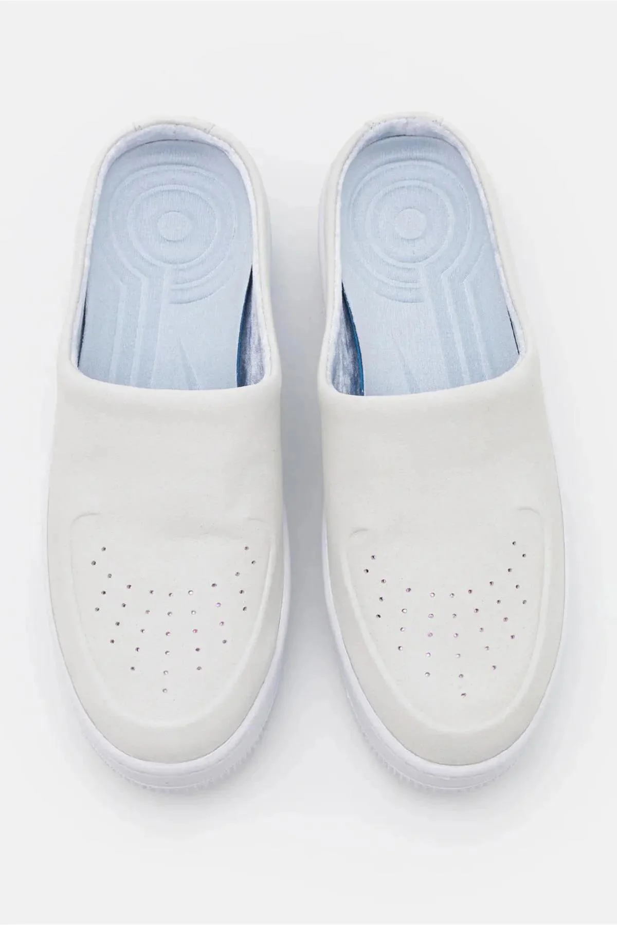Nike Air Force 1 Lover XX Leather Sneaker Kadın Hakiki Deri Terlik Kırık Beyaz