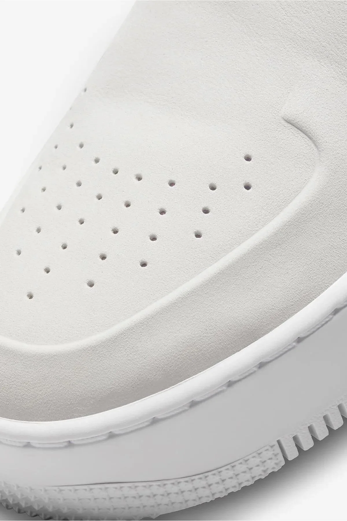 Nike Air Force 1 Lover XX Leather Sneaker Kadın Hakiki Deri Terlik Kırık Beyaz